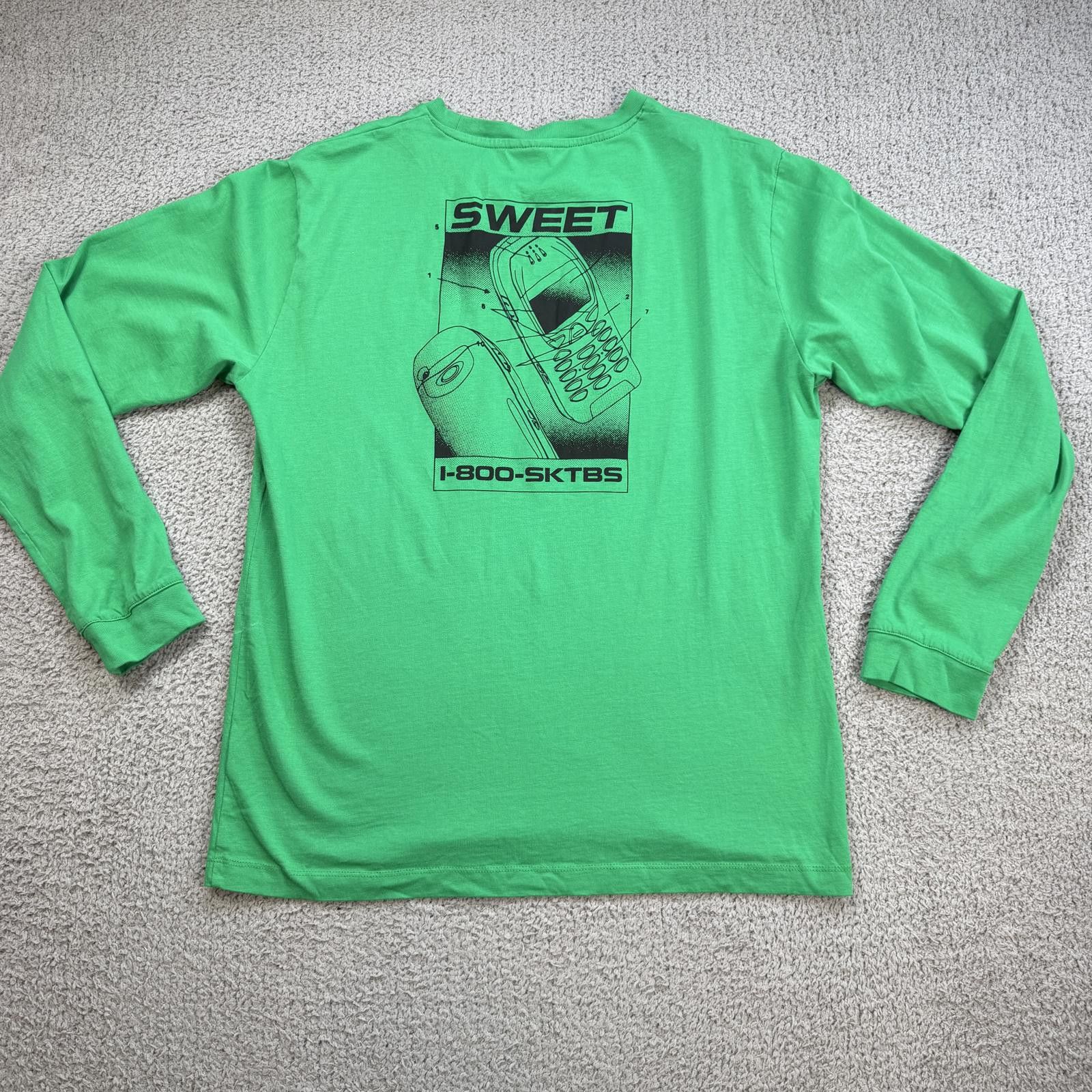 Other Sweet SKTBS Sweet Cuff LS Long Sleeve Skate T Shirt Green Size US L / EU 52-54 / 3 - 1 Thumbnail