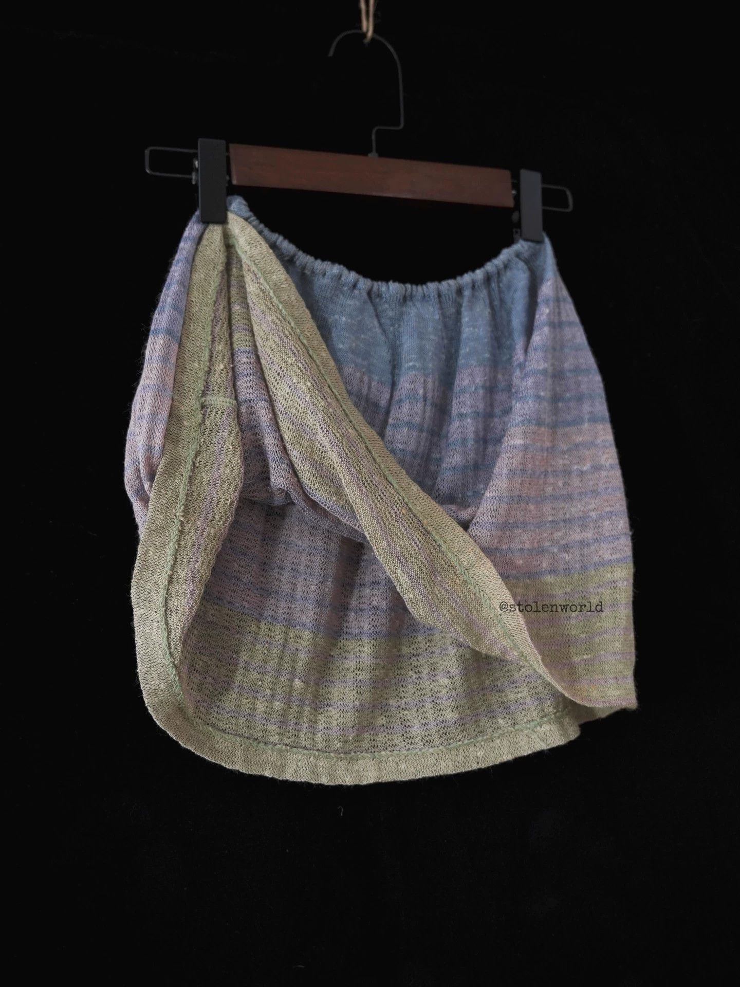 Issey Miyake Issey Miyake 70s Silk-Linen Ombre 2-Way Knit Dress Size M / US 6-8 / IT 42-44 - 3 Thumbnail