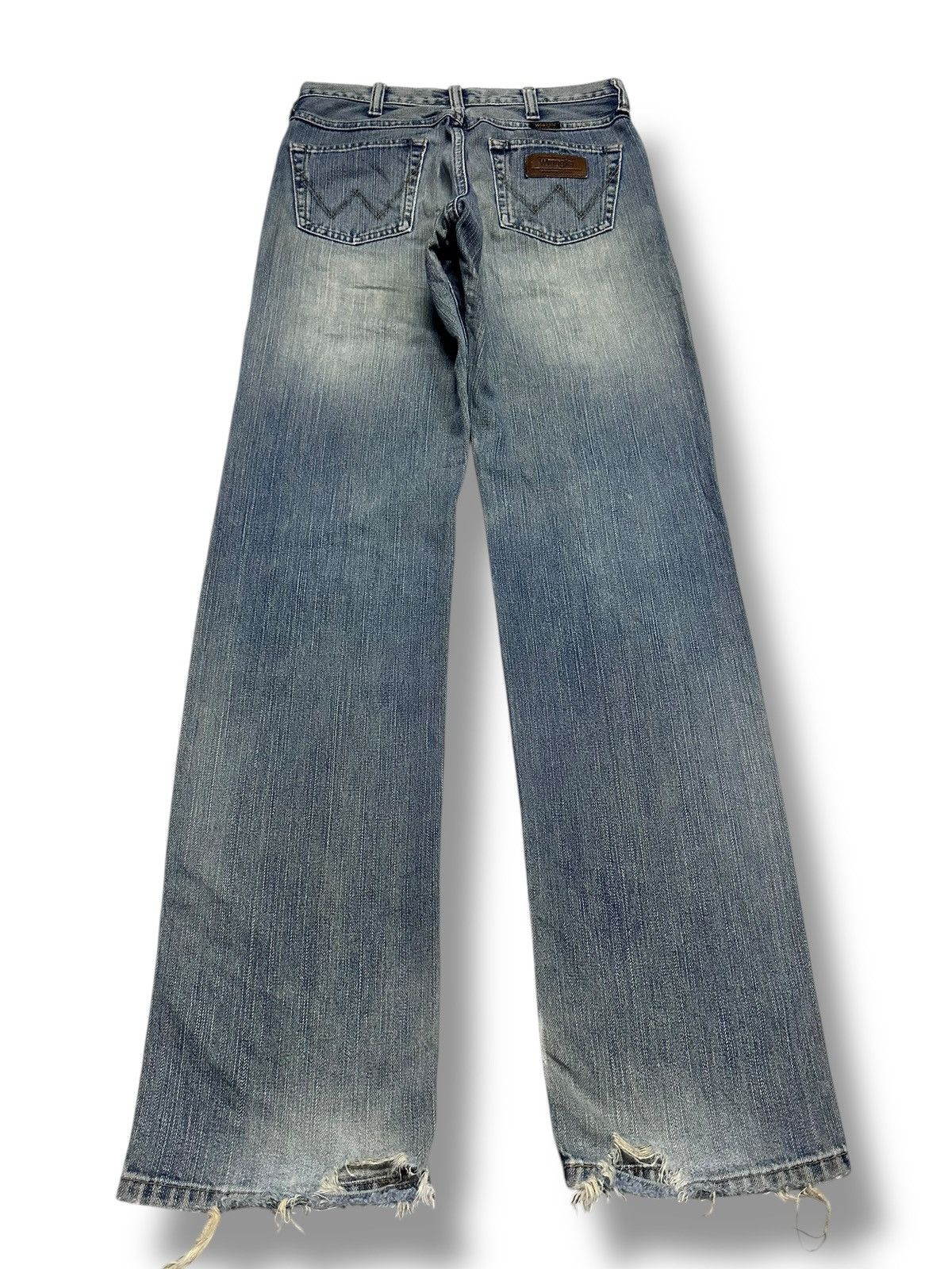 Japanese Brand Vintage Wrangler Straight Loose Style With Faded Wash Size US 28 / EU 44 - 4 Thumbnail