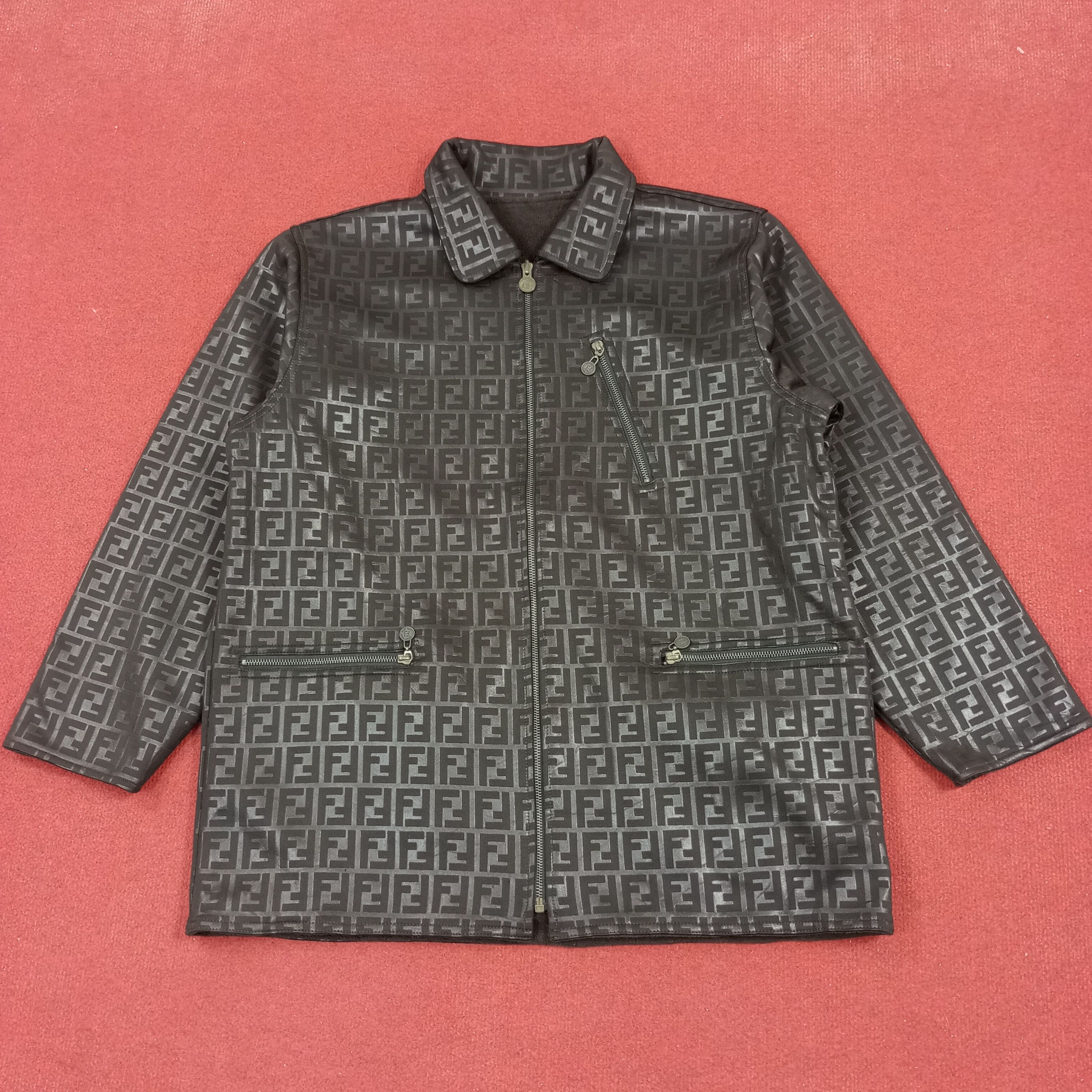 Fendi × Vintage Fendi Luxury Fashion Brand Reversible Jacket Size US L / EU 52-54 / 3 - 1 Thumbnail