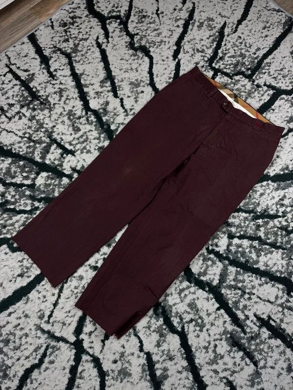 Burberry Burberry straight cropped trousers, purple pattern 44 Size 30" / US 8 / IT 44 - 2 Thumbnail