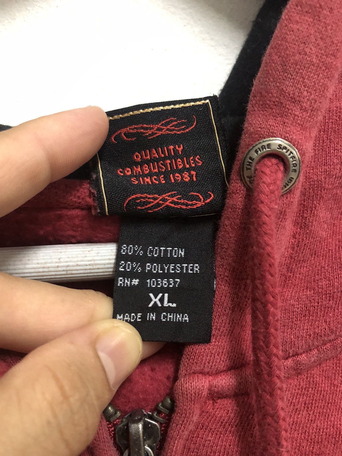 Spitfire × Vintage Vtg spitfire hoodie Size US XL / EU 56 / 4 - 7 Thumbnail