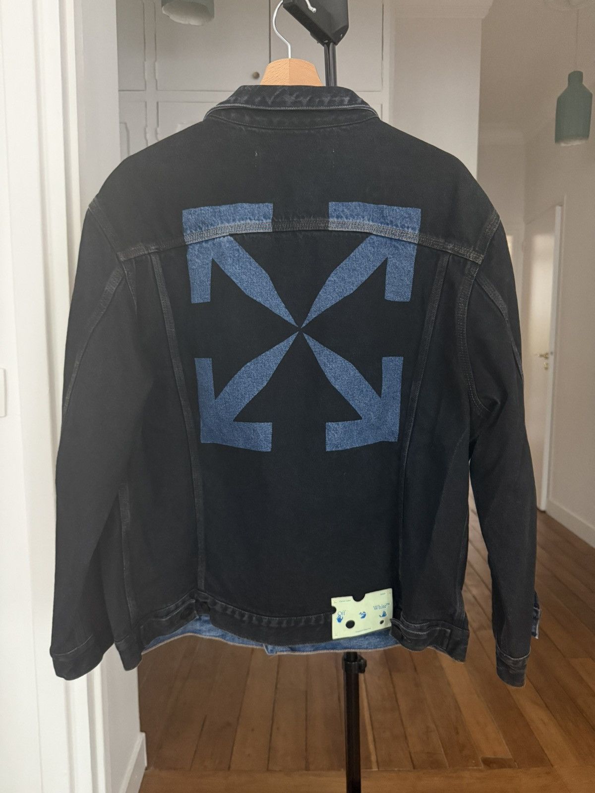 Off-White Off-White Dark Blue denim jacket Size US XL / EU 56 / 4 - 4 Thumbnail