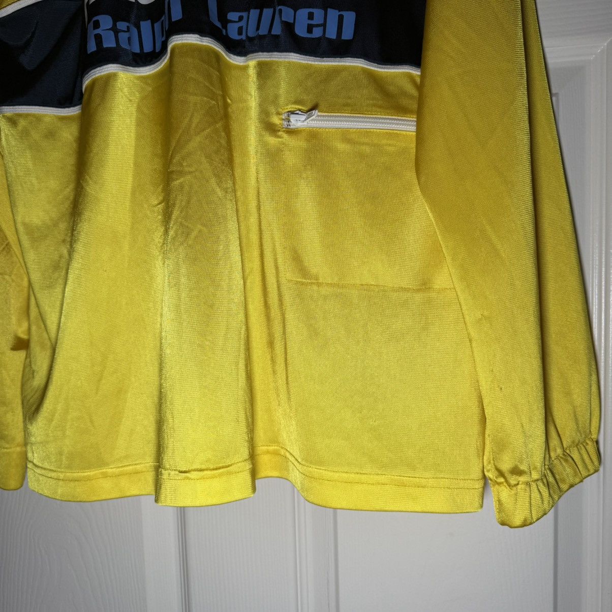 Vintage Vintage Polo Jeans Hooded Jersey Top Sz L Size US L / EU 52-54 / 3 - 4 Thumbnail