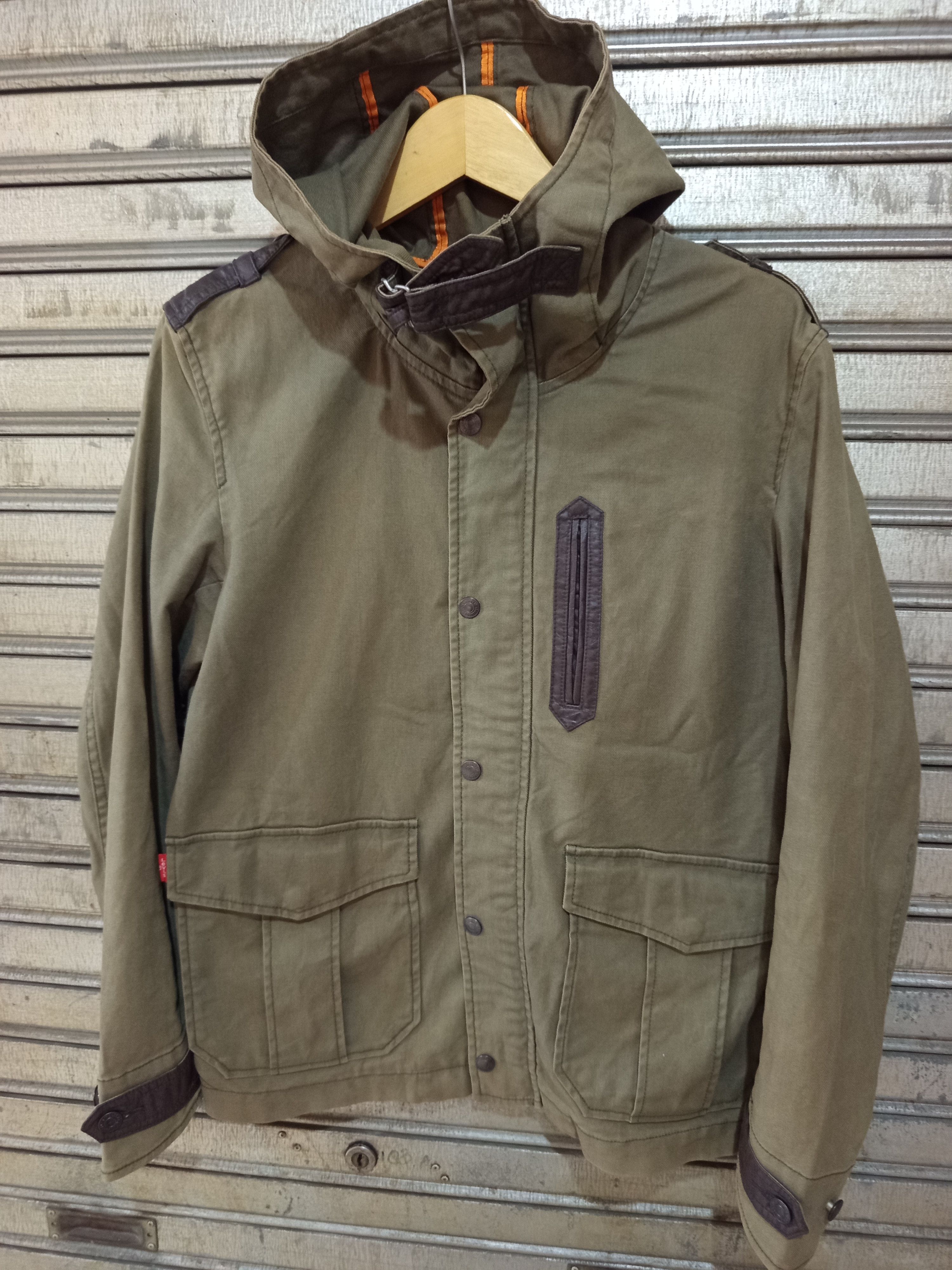 Levi's Levi's Utility Jacket Canvas Leather trim Size US M / EU 48-50 / 2 - 2 Thumbnail