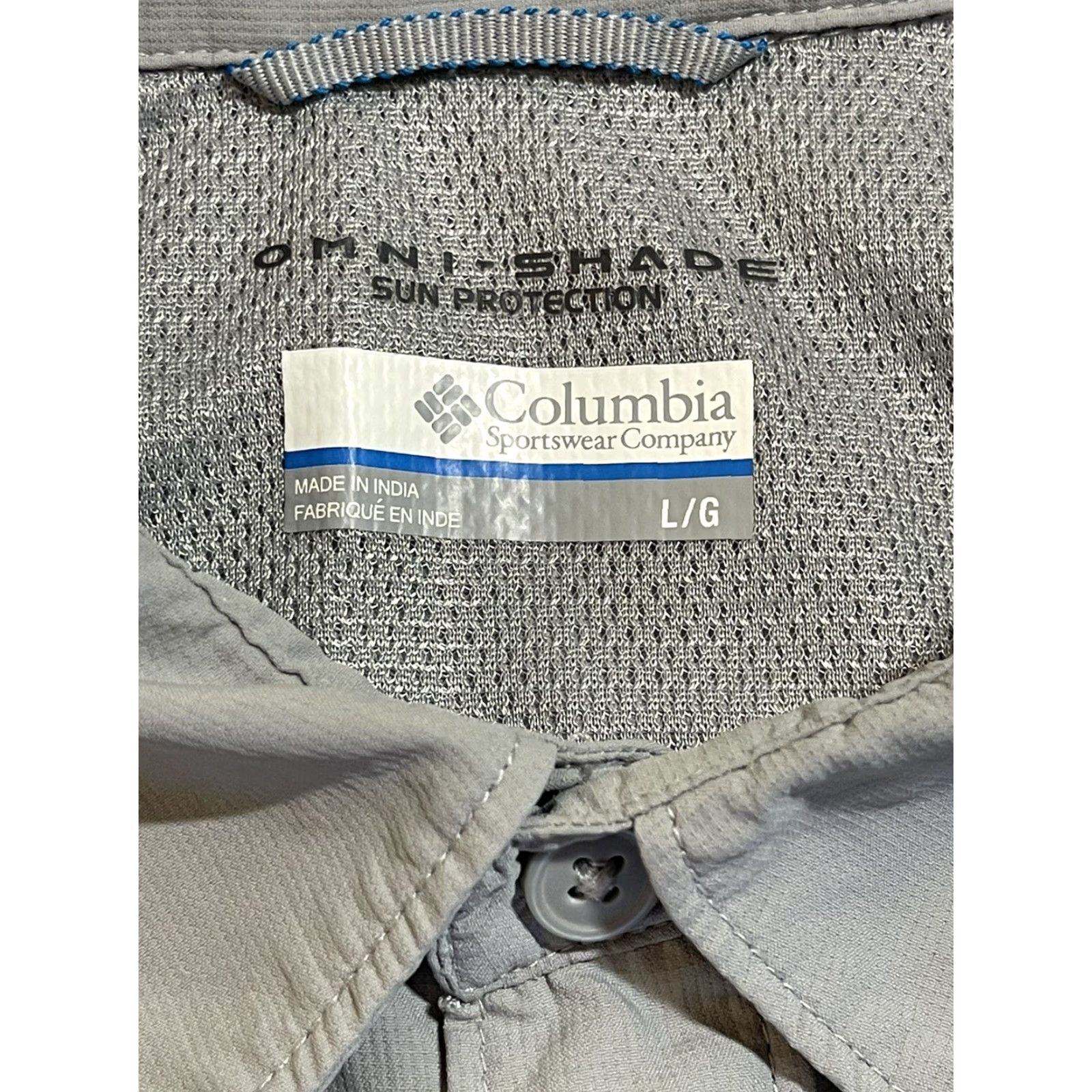 Vintage Columbia PFG Shirt Button Down Short Sleeve Gray - Mens Size L Outdoor Fishing Breathable Pockets Size US L / EU 52-54 / 3 - 3 Thumbnail