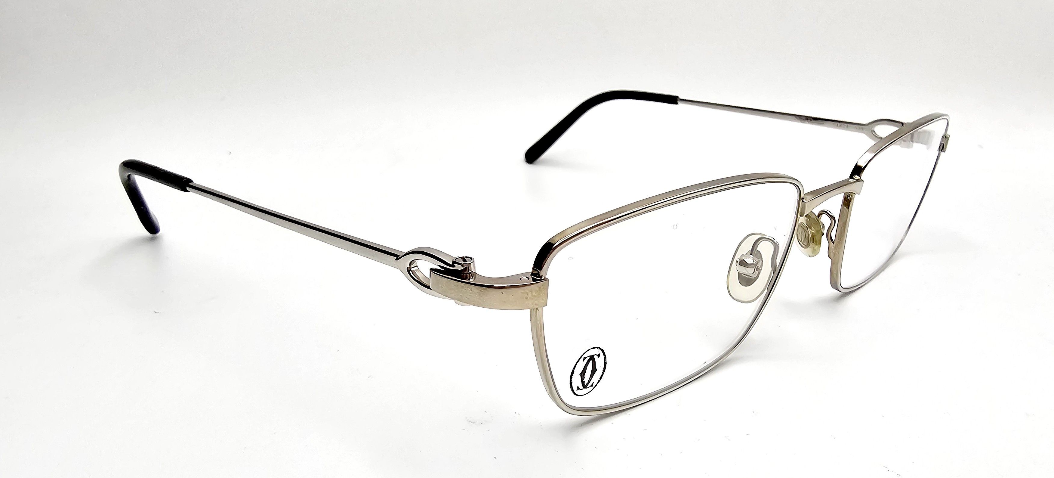 Cartier NEW! Cartier C-Decor Full Rim Silver Glasses Size ONE SIZE - 7 Thumbnail