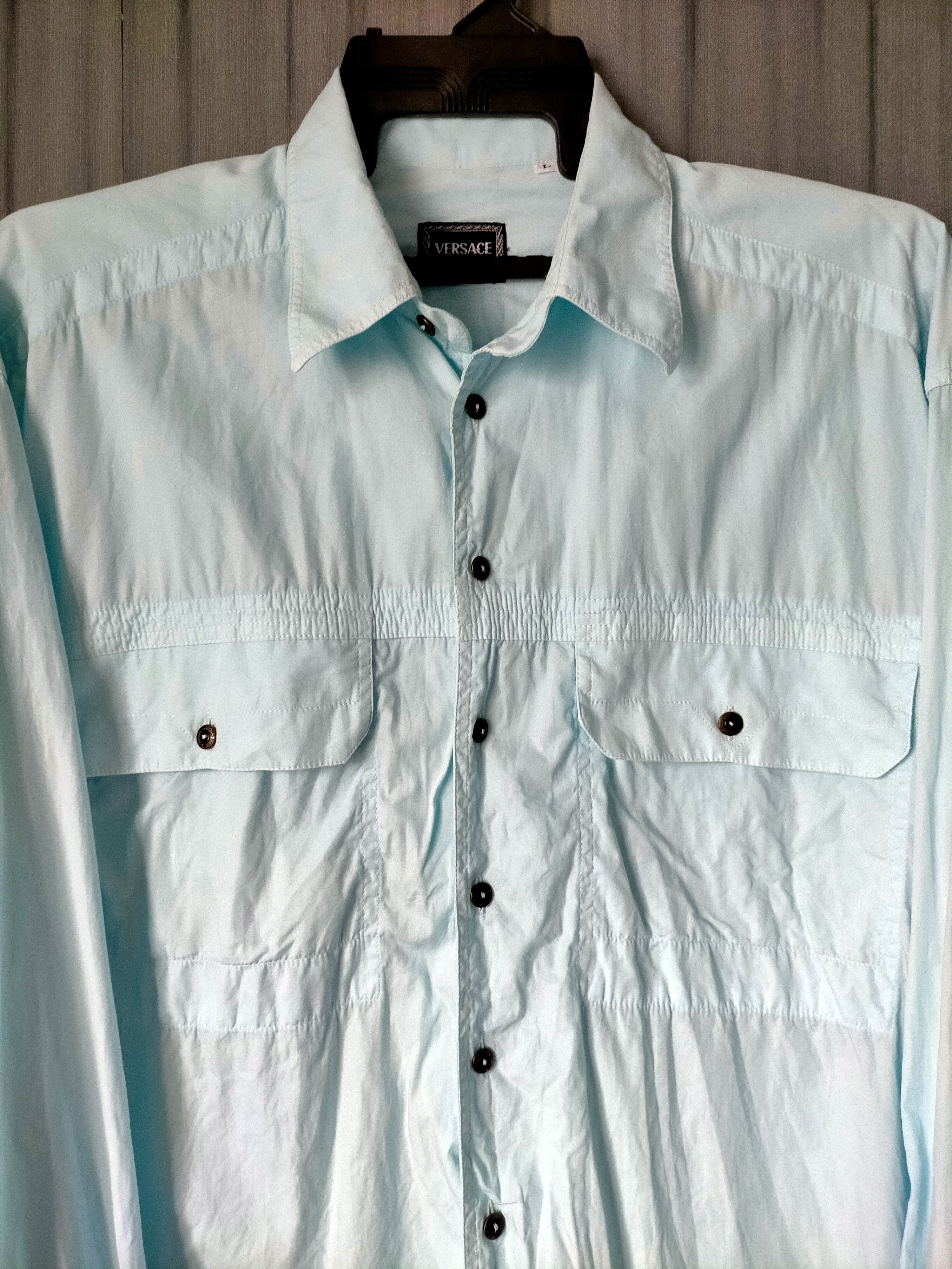 Versace Made in italy Versace Double Pocket shirt button ups Size US L / EU 52-54 / 3 - 4 Thumbnail