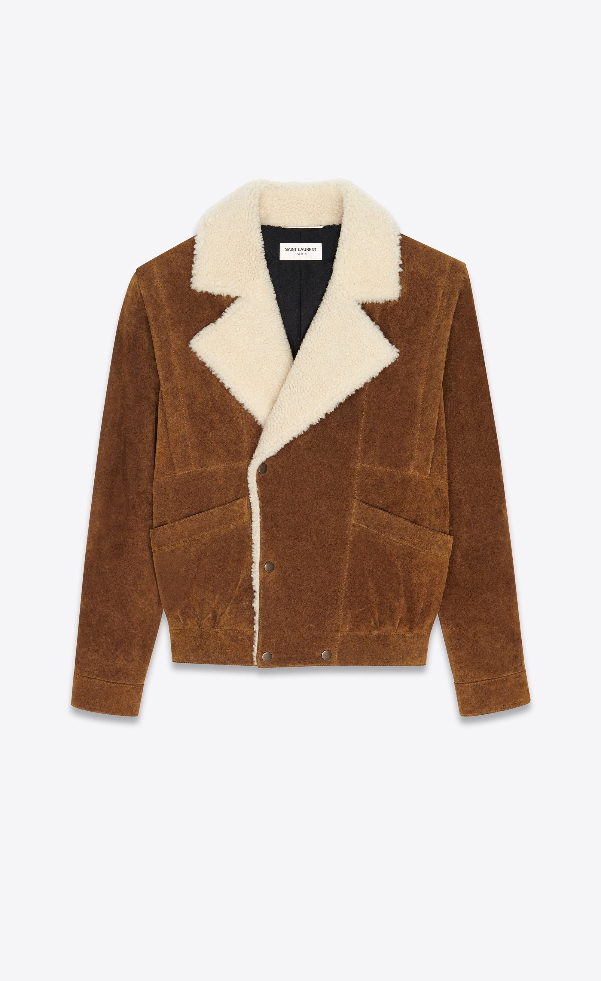o1bcso1str0924 Jacket In Suede And Shearling in Brown