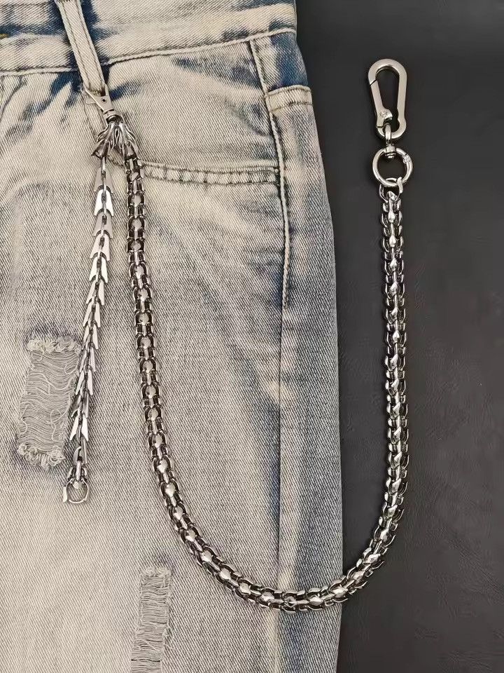 Jewelry Dragon Head Pants Chain for Men Women,Jeans Chain,Keys Chain Size ONE SIZE - 7 Thumbnail