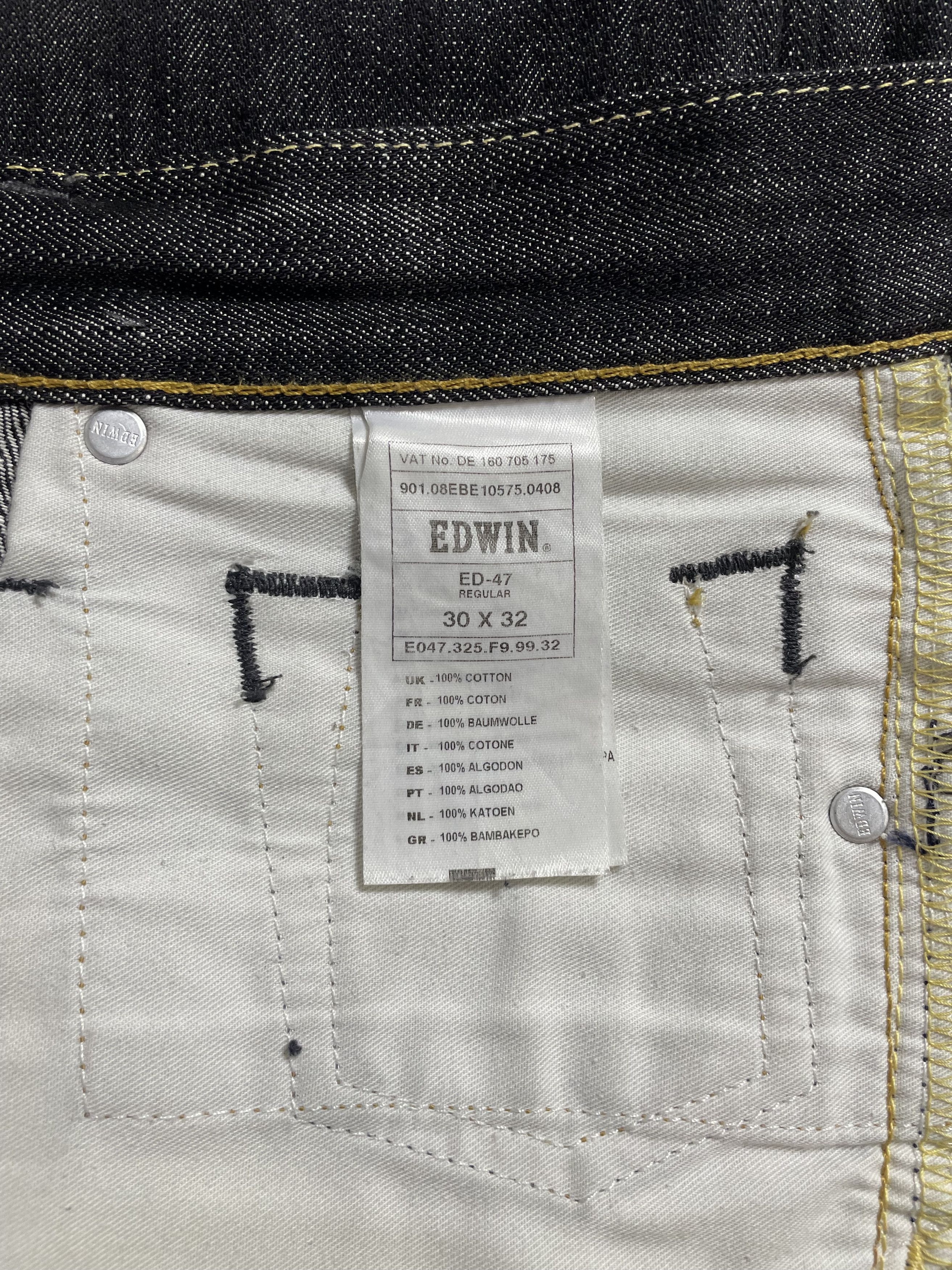 Edwin EDWIN ED-47 Jeans Japanese Denim Vintage Pants Size 30x32 Size US 30 / EU 46 - 9 Thumbnail