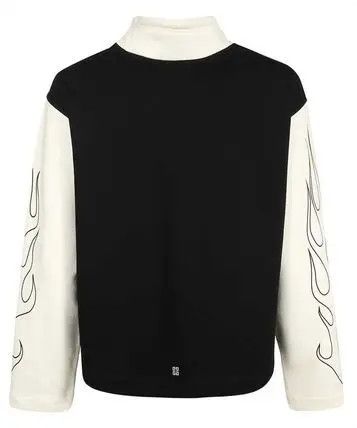 Givenchy o1w1db10325 Casual Fit Funnel Neck Base in Black/White Size US S / EU 44-46 / 1 - 2 Thumbnail
