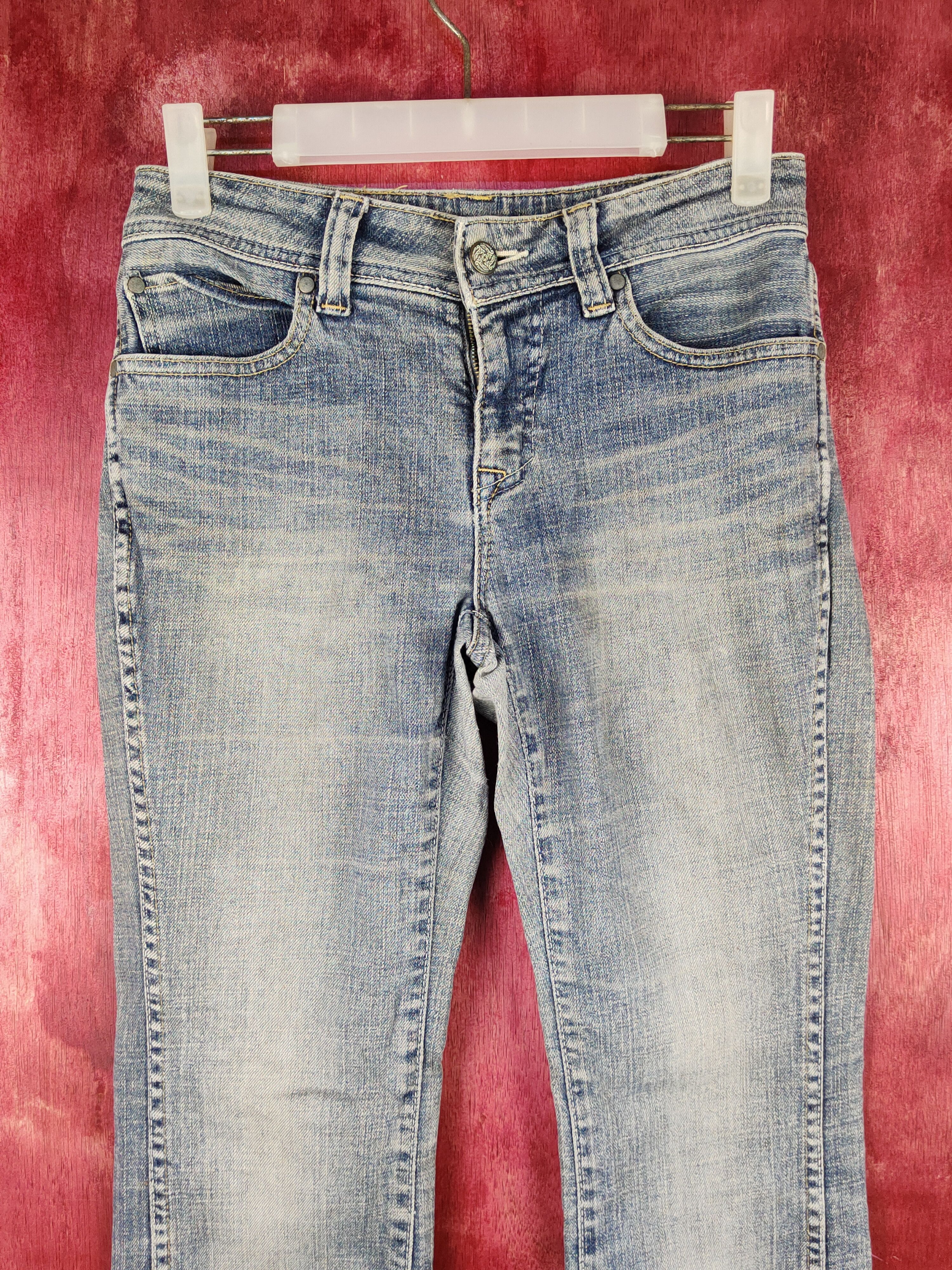 Japanese Brand DL Georgia Love Blue Faded Multipocket Denim #S1582 Size 26" / US 2 / IT 38 - 2 Thumbnail