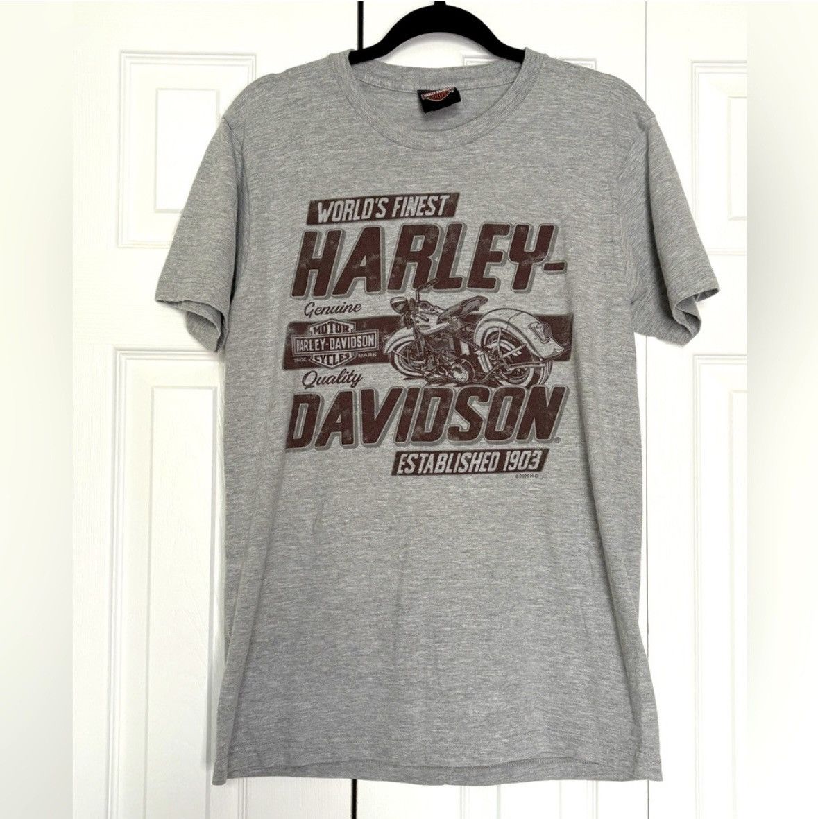 Harley Davidson Harley-Davidson Motorcycles Grey Short Sleeve Tee Shirt Top Size US M / EU 48-50 / 2 - 1 Thumbnail