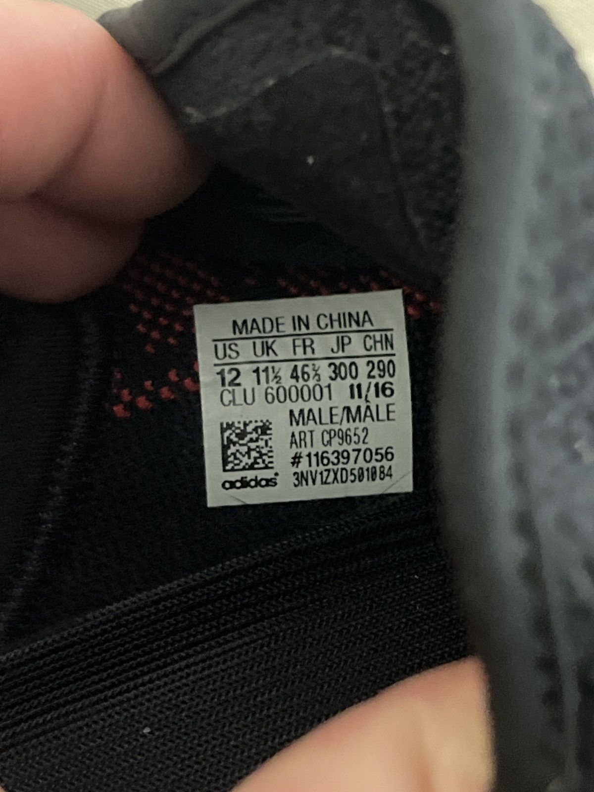 Adidas Yeezy Boost 350 v2 Bred Colorway Size US 12 / EU 45 - 5 Thumbnail