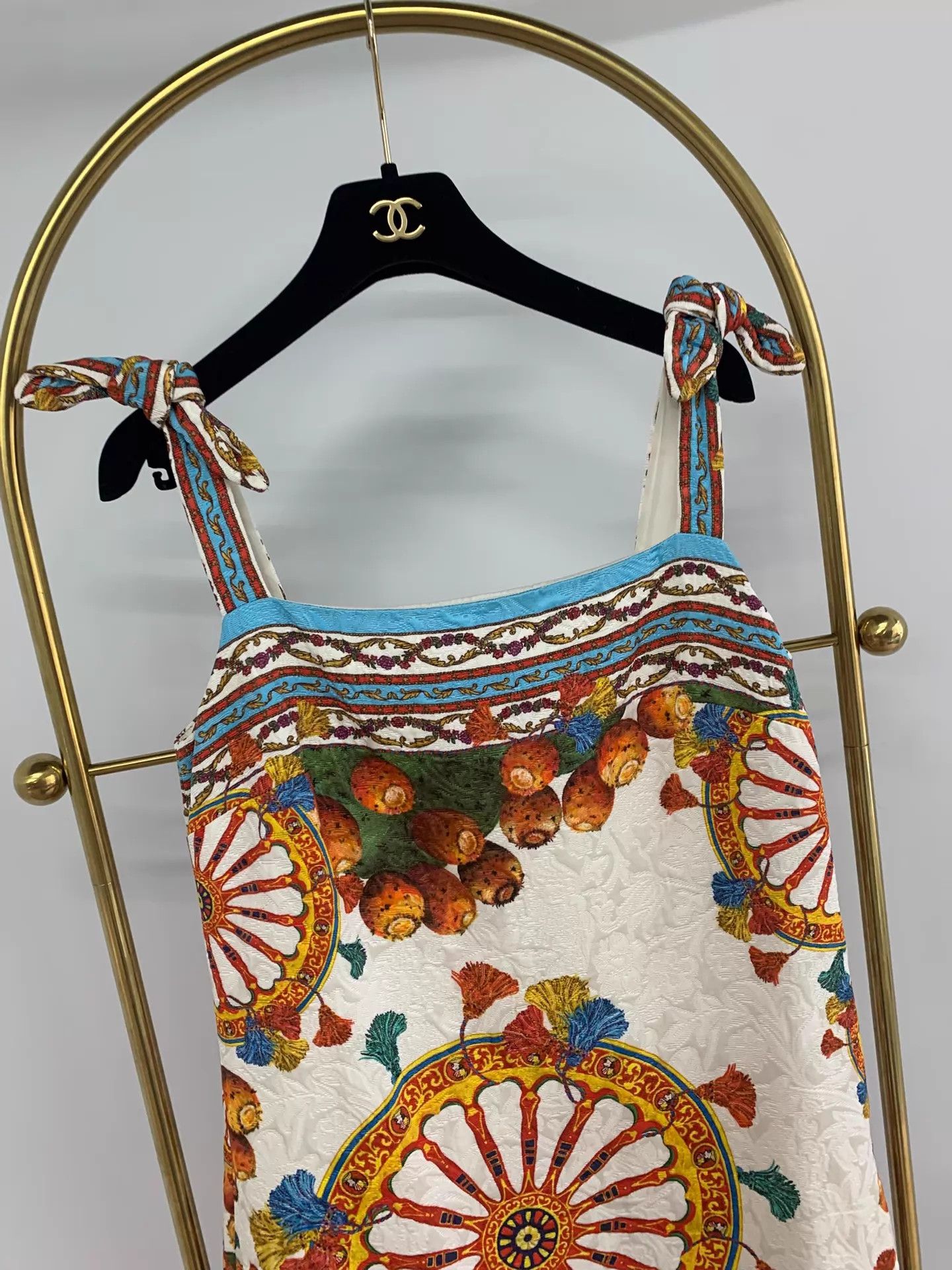 Dolce & Gabbana Dolce&Gabbana Printed Strappy Dress 42 New women's Size M / US 6-8 / IT 42-44 - 2 Thumbnail