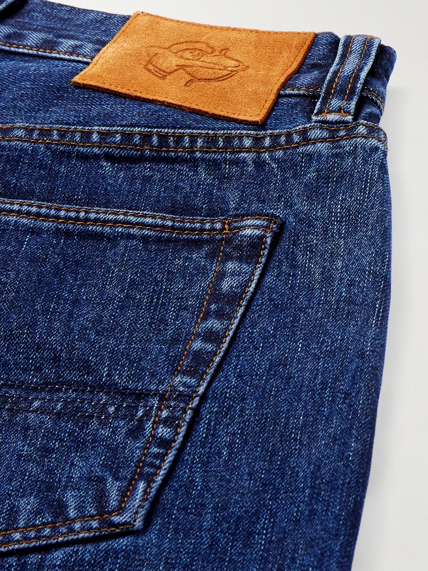Drake's Stone Wash 14.2oz Japanese Selvedge Denim Five-Pocket Jeans Size US 32 / EU 48 - 8 Thumbnail