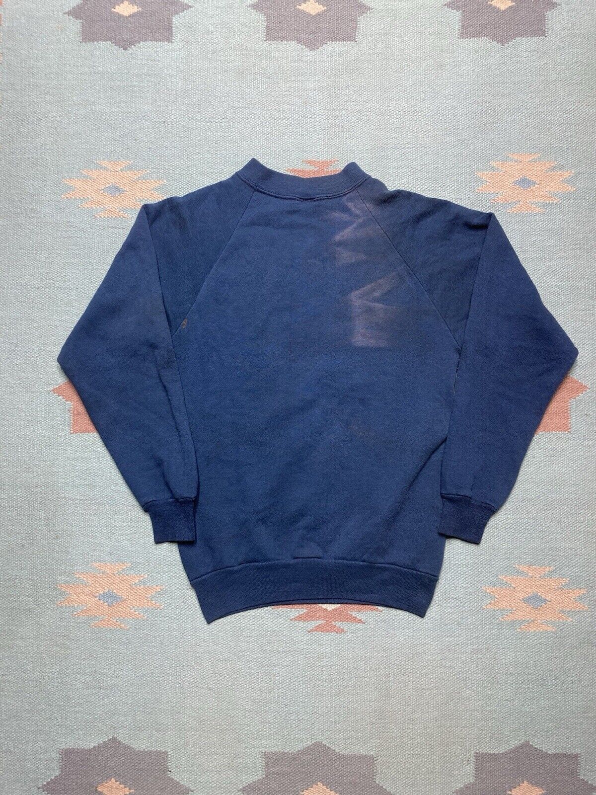 Vintage VTG 70s crewneck sweatshirt blank faded youth L adult small Size US S / EU 44-46 / 1 - 5 Thumbnail