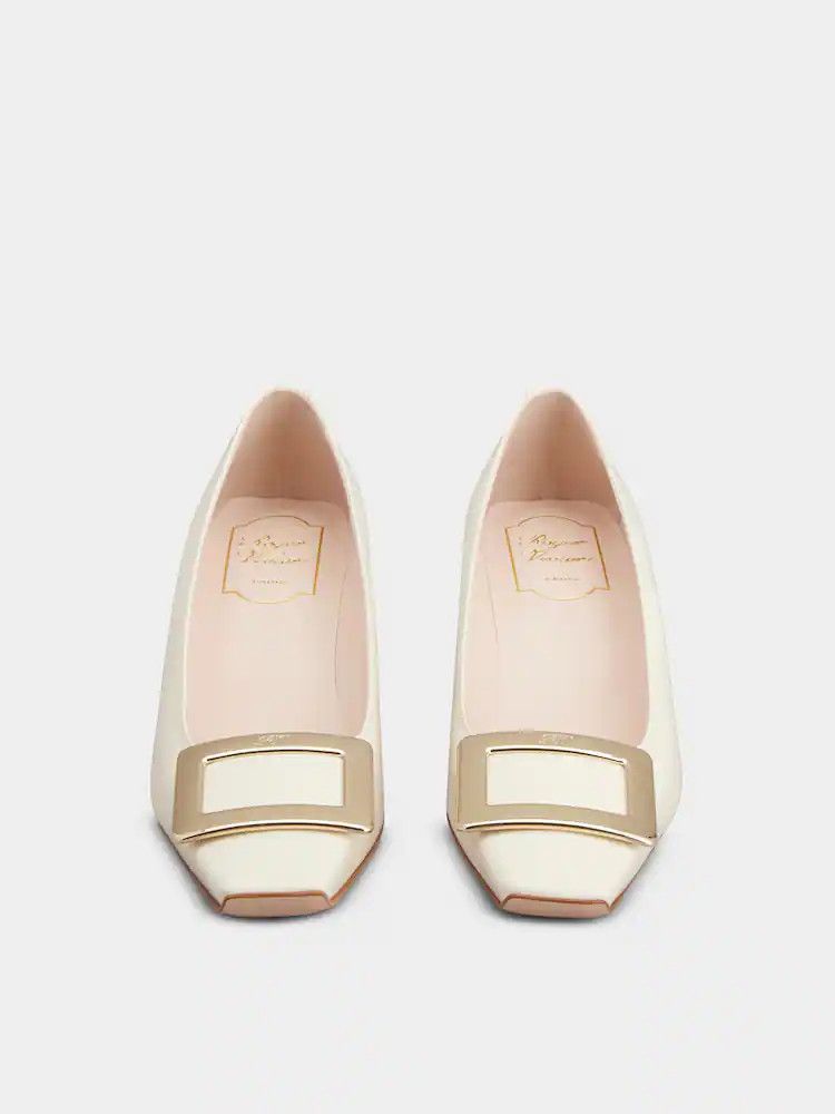 Roger Vivier o1s22i1n0824 Belle Viver 45 Pumps in White Size US 9 / IT 39 - 7 Thumbnail