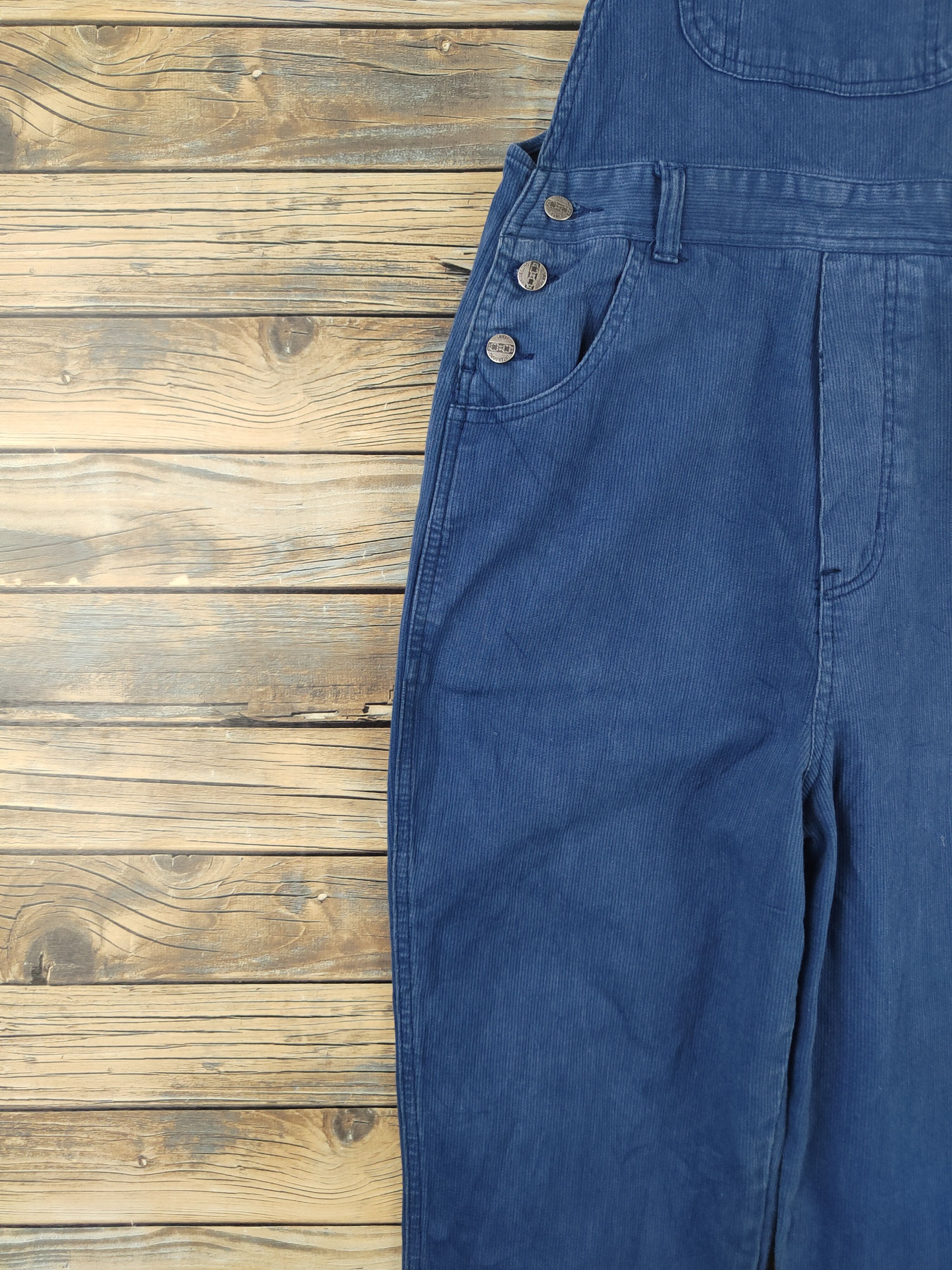 Japanese Brand × Vintage Vintage Streetwear by Inter Long Blue Denim Jumpsuits Size 28" / US 6 / IT 42 - 8 Thumbnail