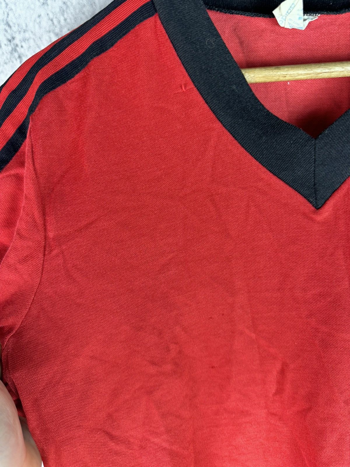 Vintage 70s/80s Adidas Soccer football Jersey Size US L / EU 52-54 / 3 - 4 Thumbnail