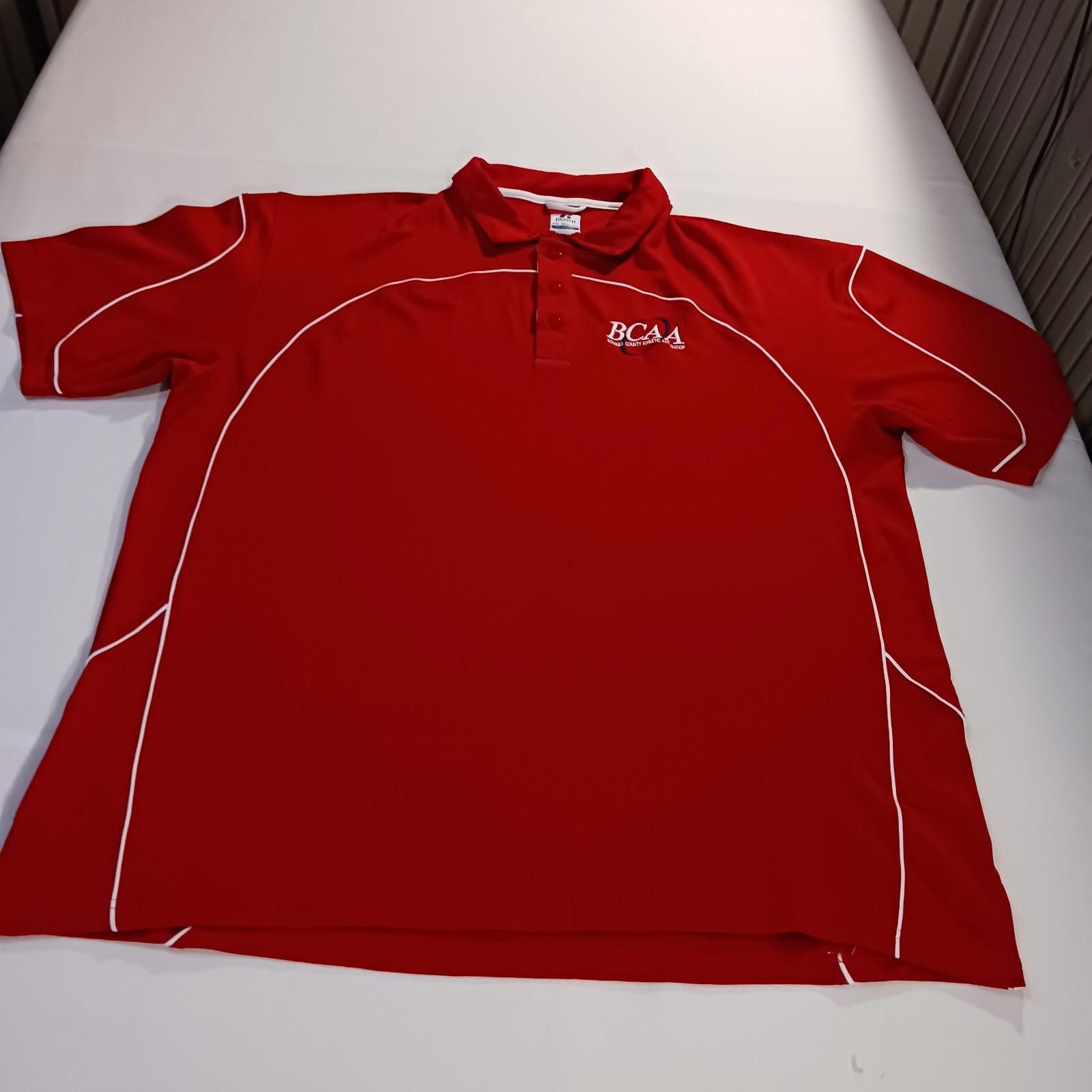 Russell Athletic Russell Athletic Dri-Power BCAA Men Red Polo Shirt Size 2XL Size US XXL / EU 58 / 5 - 10 Thumbnail