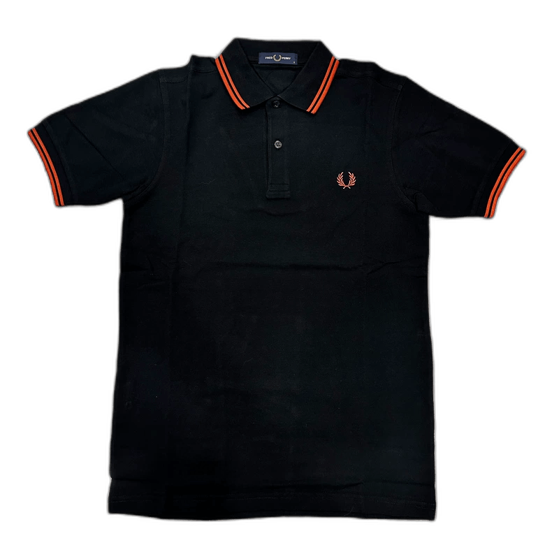 Fred Perry Fred Perry Black Orange Polo Shirt Size US S / EU 44-46 / 1 - 1 Thumbnail