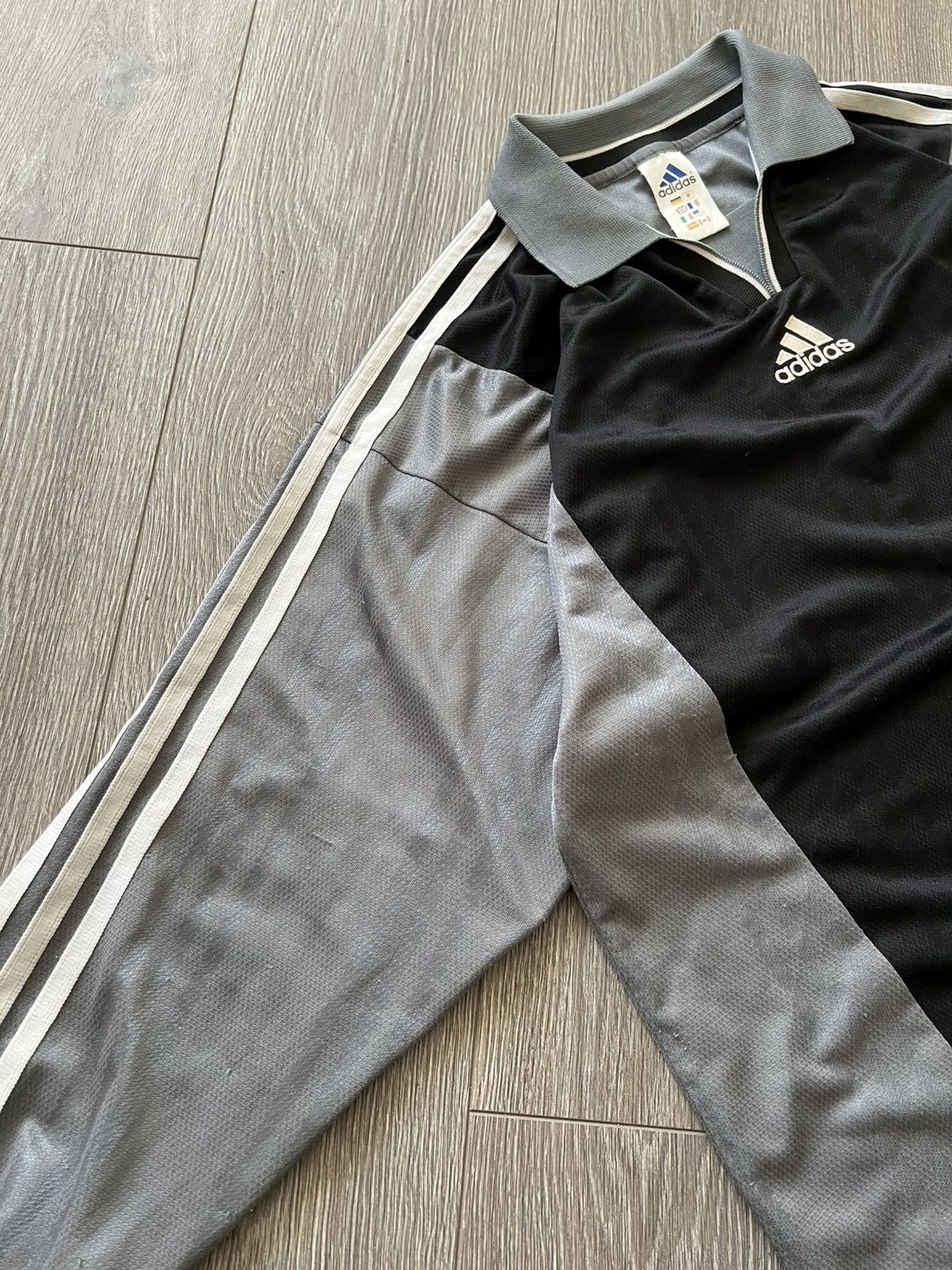 Adidas Vintage 90s Adidas Jersey Long Sleeve Soccer Football Size US M / EU 48-50 / 2 - 7 Thumbnail