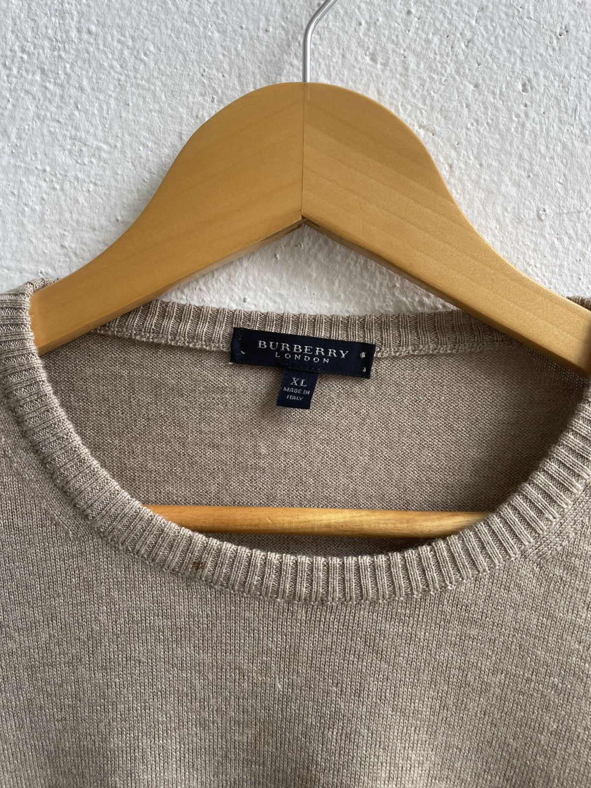 Burberry Burberry London Wool Sweater With Elbow Patches Nova Check Size US XL / EU 56 / 4 - 7 Thumbnail