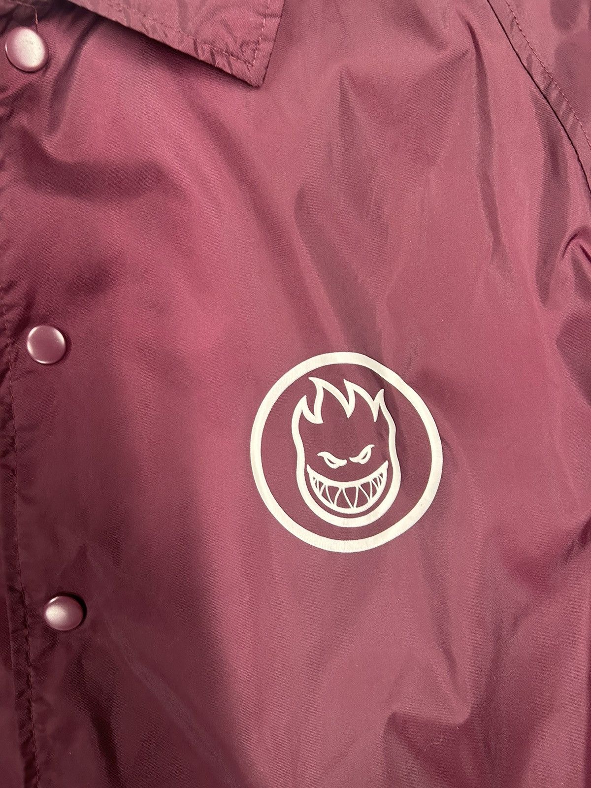 Spitfire × Vintage Crazy Vintage Y2K Spitfire Skateboards Maroon Coach Jacket Size US M / EU 48-50 / 2 - 3 Thumbnail