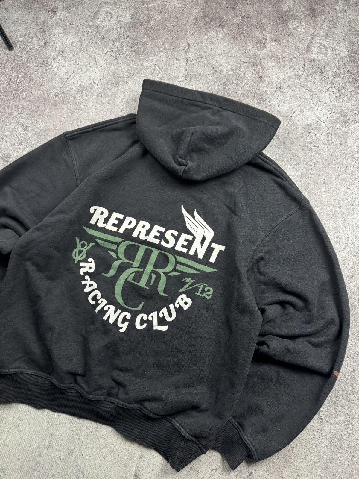 Represent Clo. Represent Owners Racing Club Faded Boxy Hoodie Y2K Size US M / EU 48-50 / 2 - 3 Thumbnail