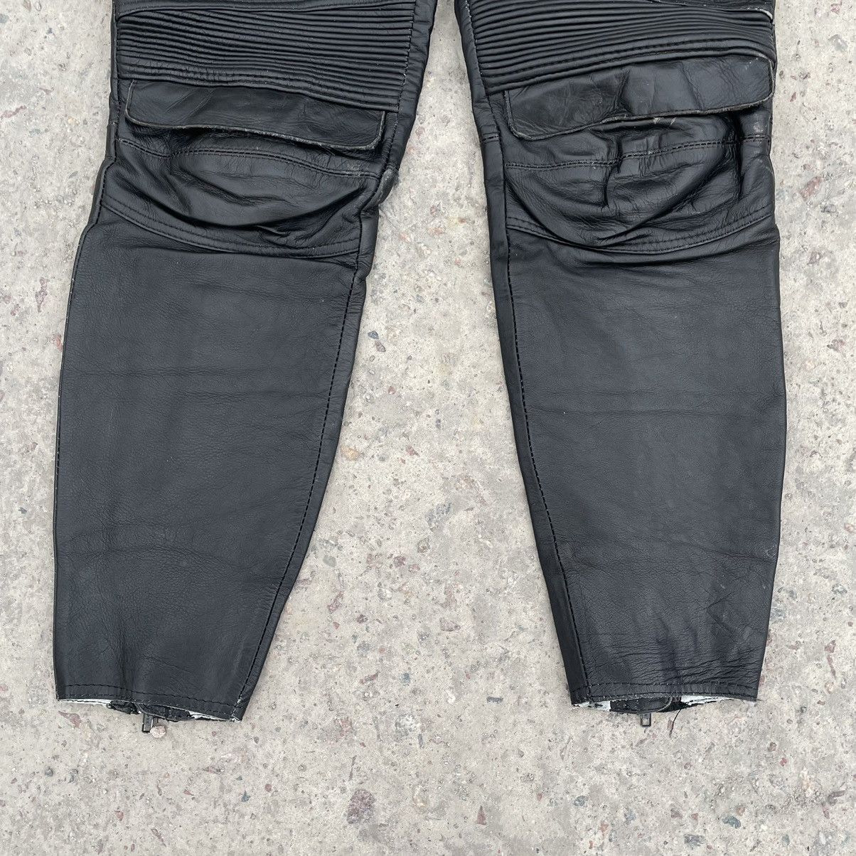 Vintage Vintage Moto Leather Pants Uvex 48 Size 90s Y2K USA Size US 30 / EU 46 - 3 Thumbnail