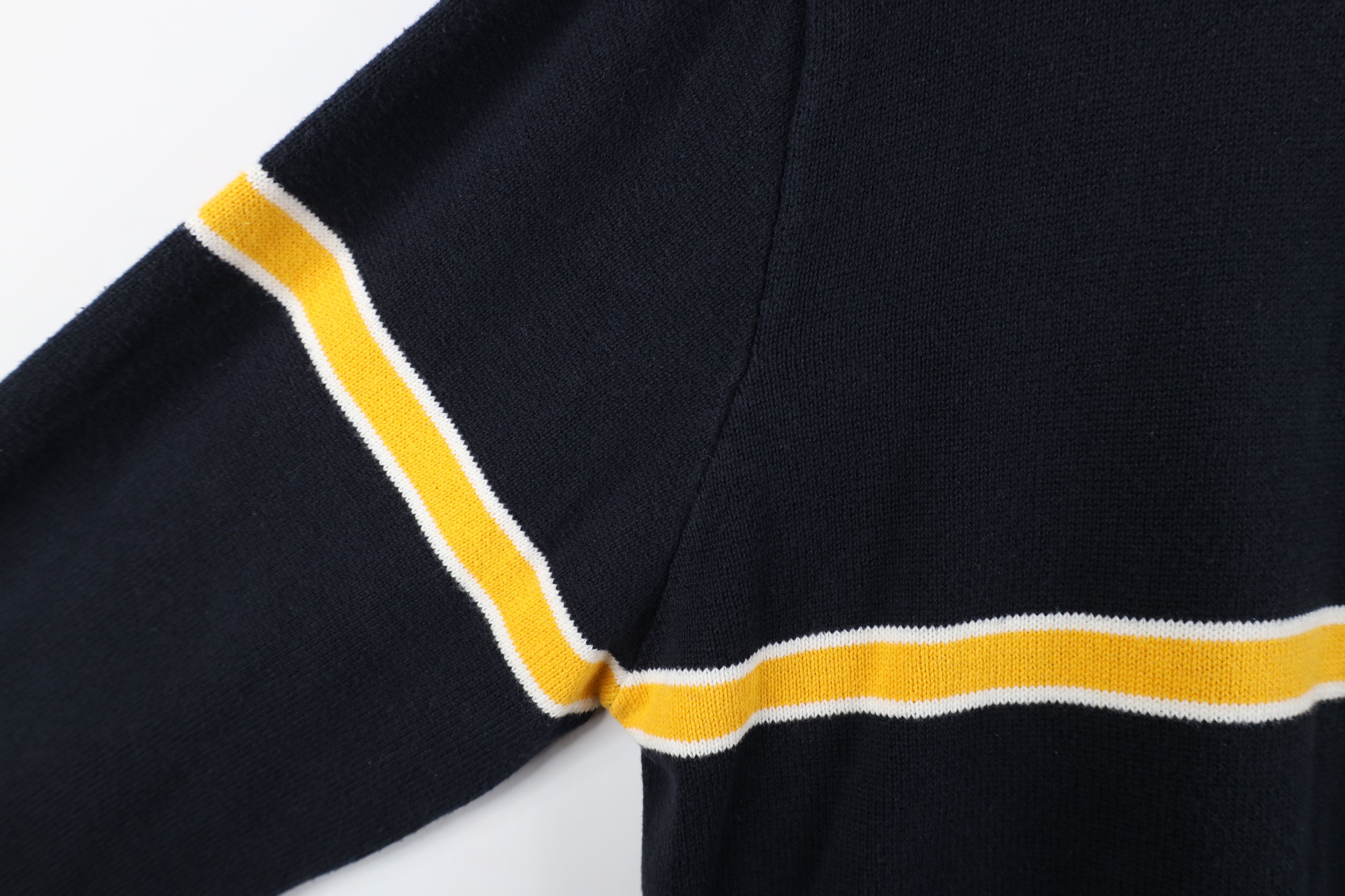 Nautica Vintage 90s Nautica Spell Striped Cotton Knit Sweater Blue Size US L / EU 52-54 / 3 - 9 Thumbnail