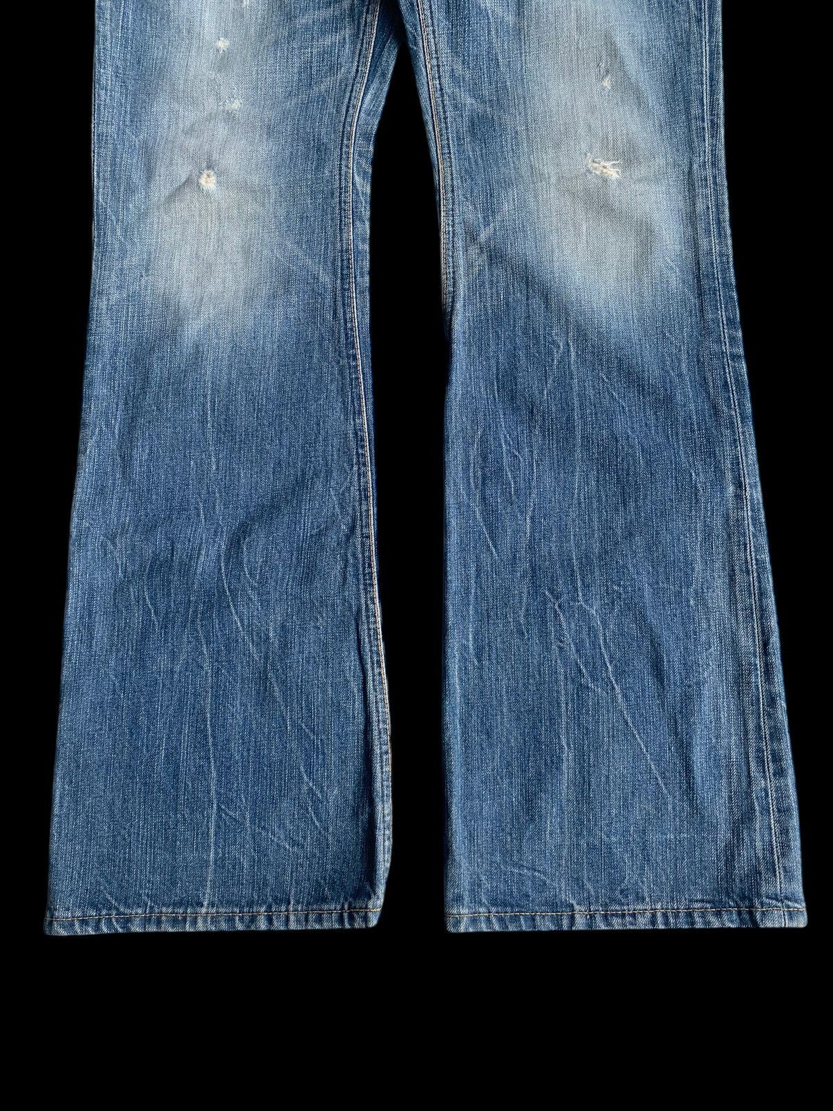 Edwin × If Six Was Nine × Kapital FLARE EDWIN 503 FADED PUNK STYLE DISTRESSED DENIM☠️🎌 Size US 30 / EU 46 - 7 Thumbnail