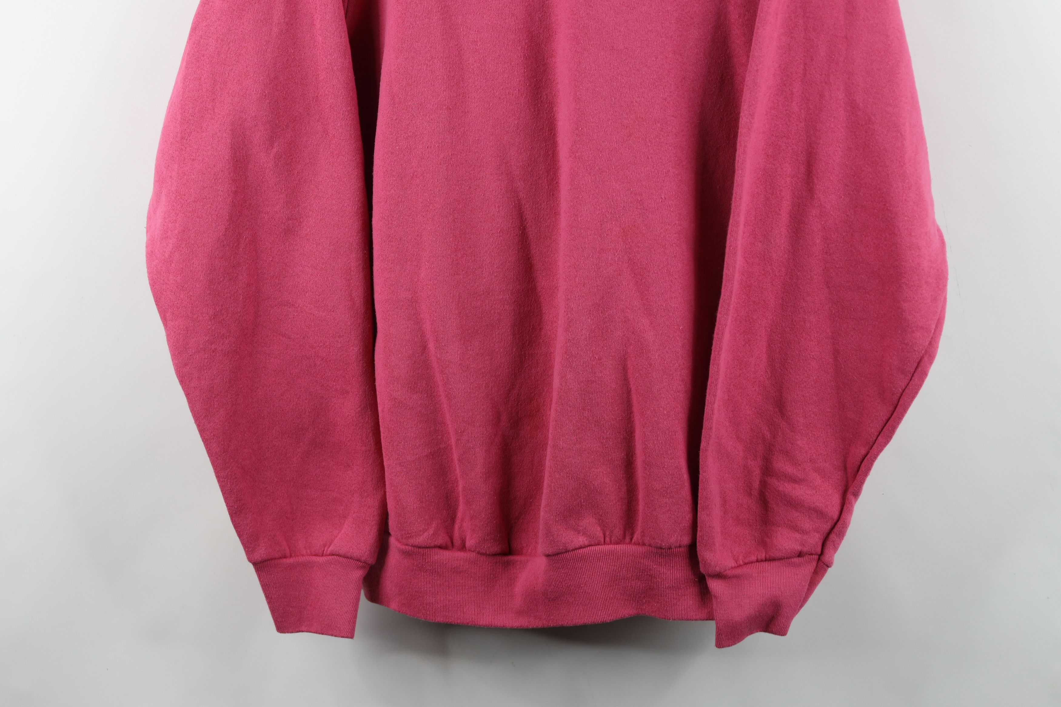 Vintage Vintage 90s Streetwear Crewneck Sweatshirt Pink USA Size XL / US 12-14 / IT 48-50 - 3 Thumbnail