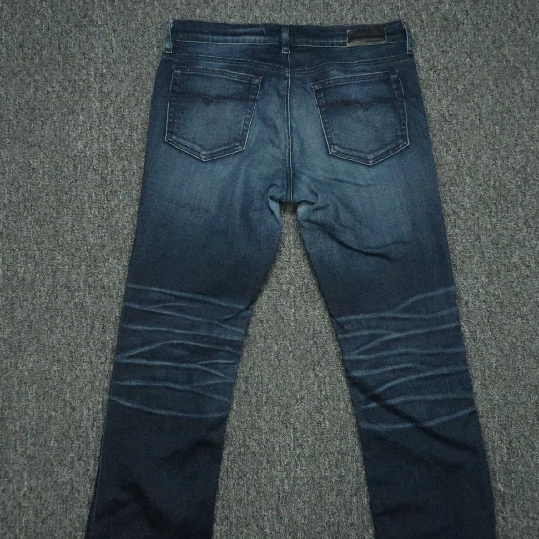 Diesel VINTAGE Diesel Women's Jeans Slim Bootcut 29x33 Blue Denim Cotton Button Fly Raw Hem Size 31" - 5 Thumbnail