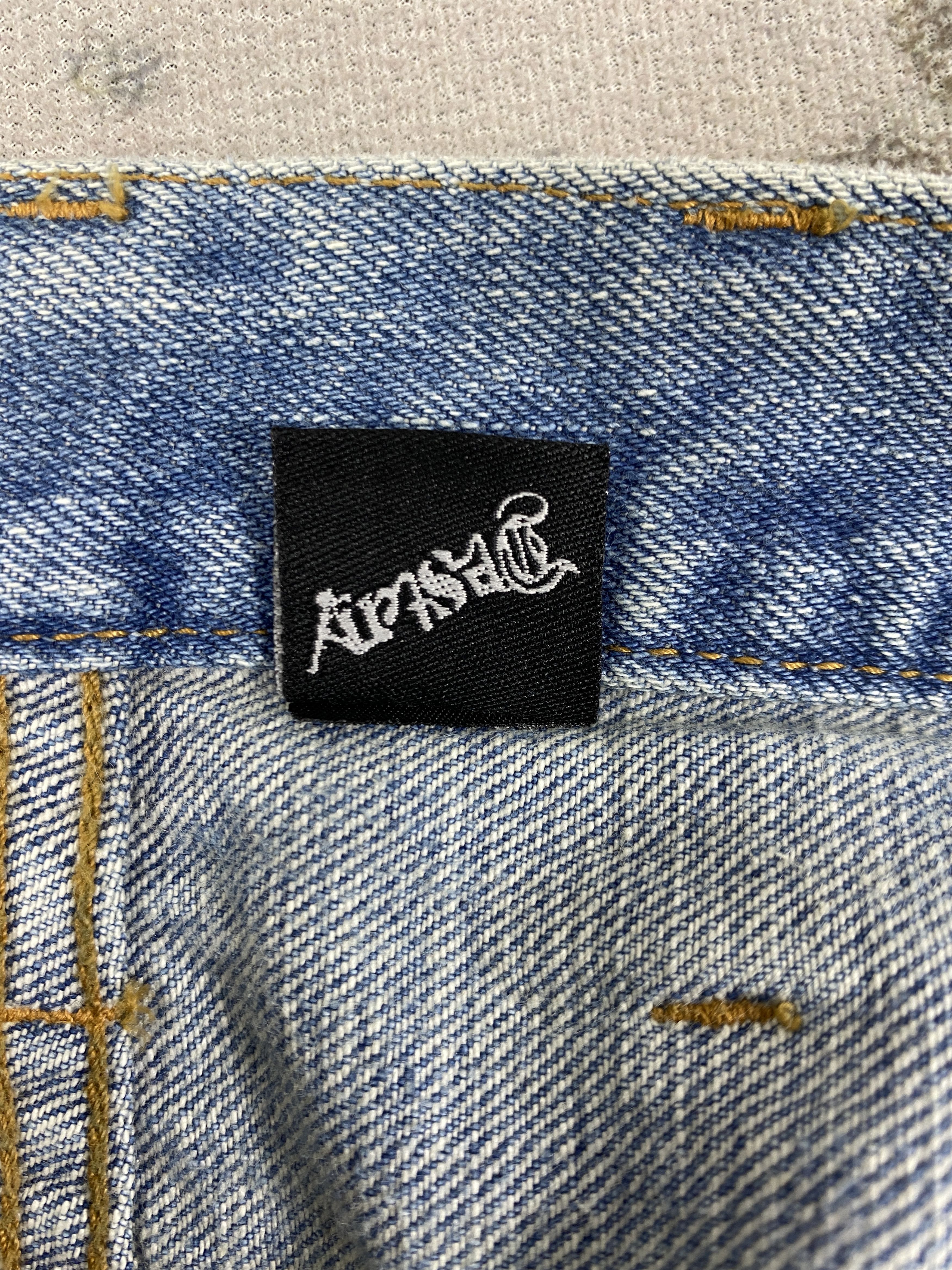 Japanese Brand Distressed Blue Vintage Desteny Jeans 34x32 Denim- JN3566 Size US 34 / EU 50 - 10 Thumbnail