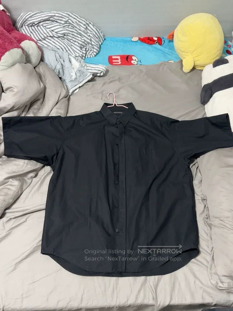 Balenciaga Balenciaga size 40 Black Dissolved Cola Short-sleeve Shirt Size US S / EU 44-46 / 1 - 2 Thumbnail