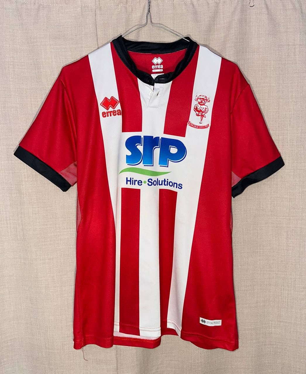 Errea Lincoln City Home 2019 2020 Football Shirt jersey Errea Size US M / EU 48-50 / 2 - 1 Thumbnail