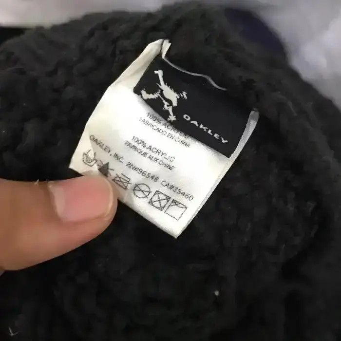 Oakley × Vintage Oakley Plain Knit Beanie Hat Size ONE SIZE - 6 Thumbnail