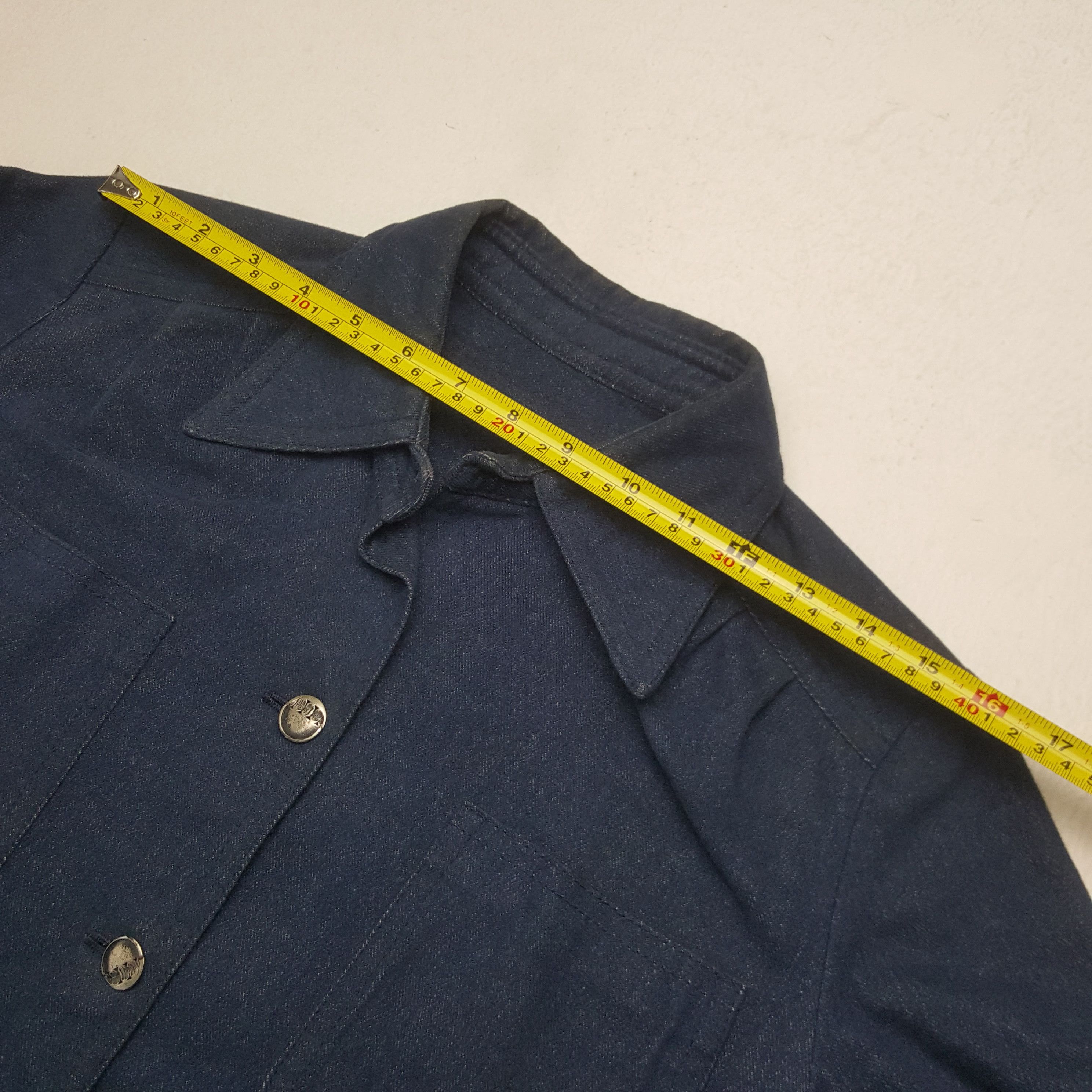 Vintage Vintage Japanese Style Denim Shirt Button Up 32 Size US M / EU 48-50 / 2 - 5 Thumbnail