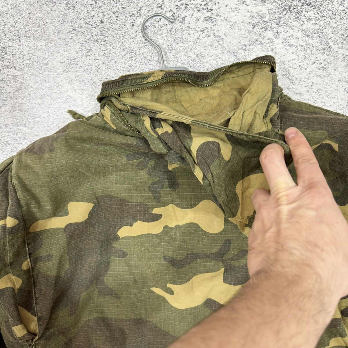 khujo Khujo 2in1 Mens Camo RipStop M-65 Field Coat L size Size US L / EU 52-54 / 3 - 9 Thumbnail