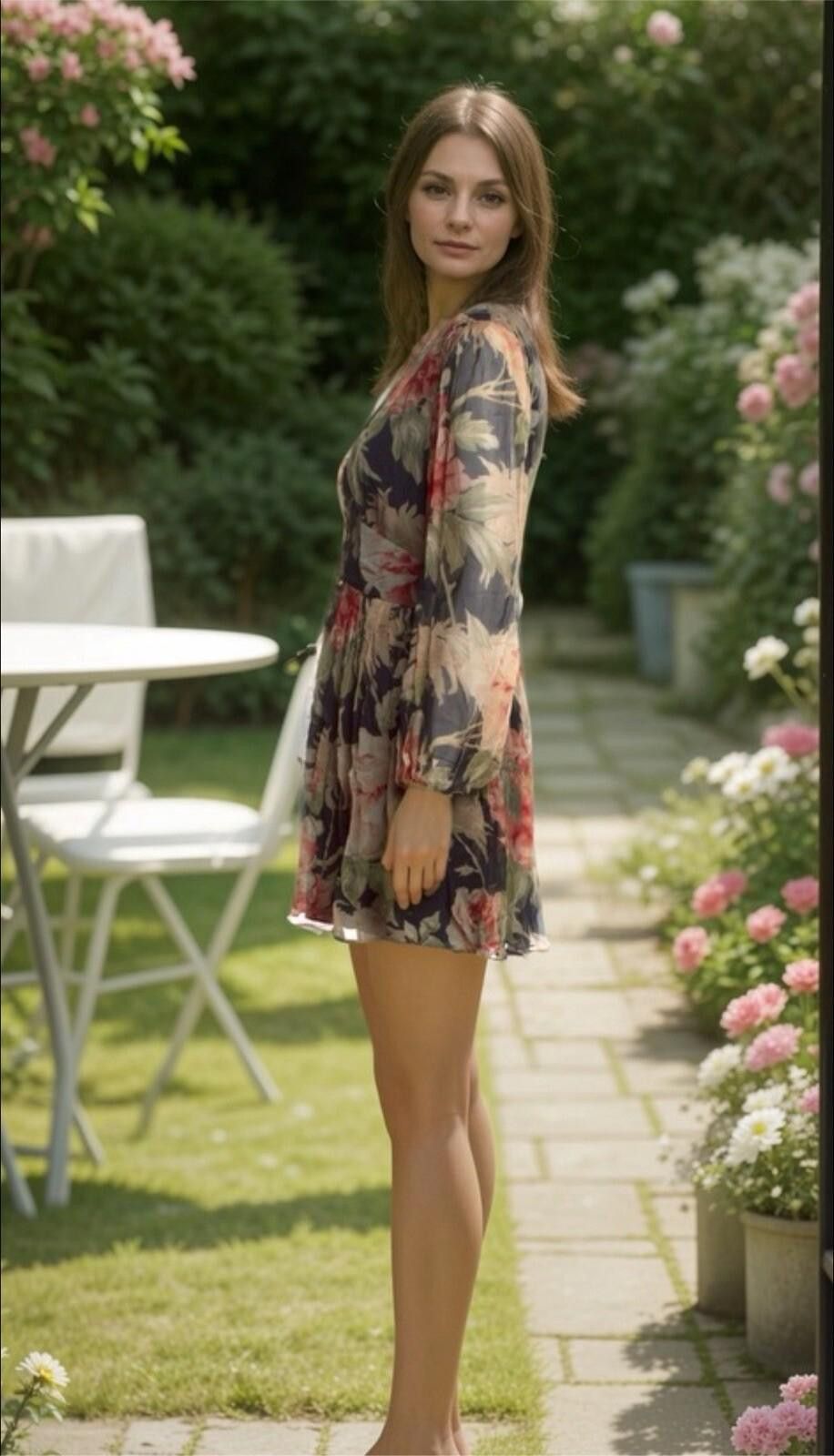 Zimmermann ZIMMERMANN Sz 2 Medium Silk Romper Playsuit Floral Ruffle Size 30" / US 8 / IT 44 - 3 Thumbnail