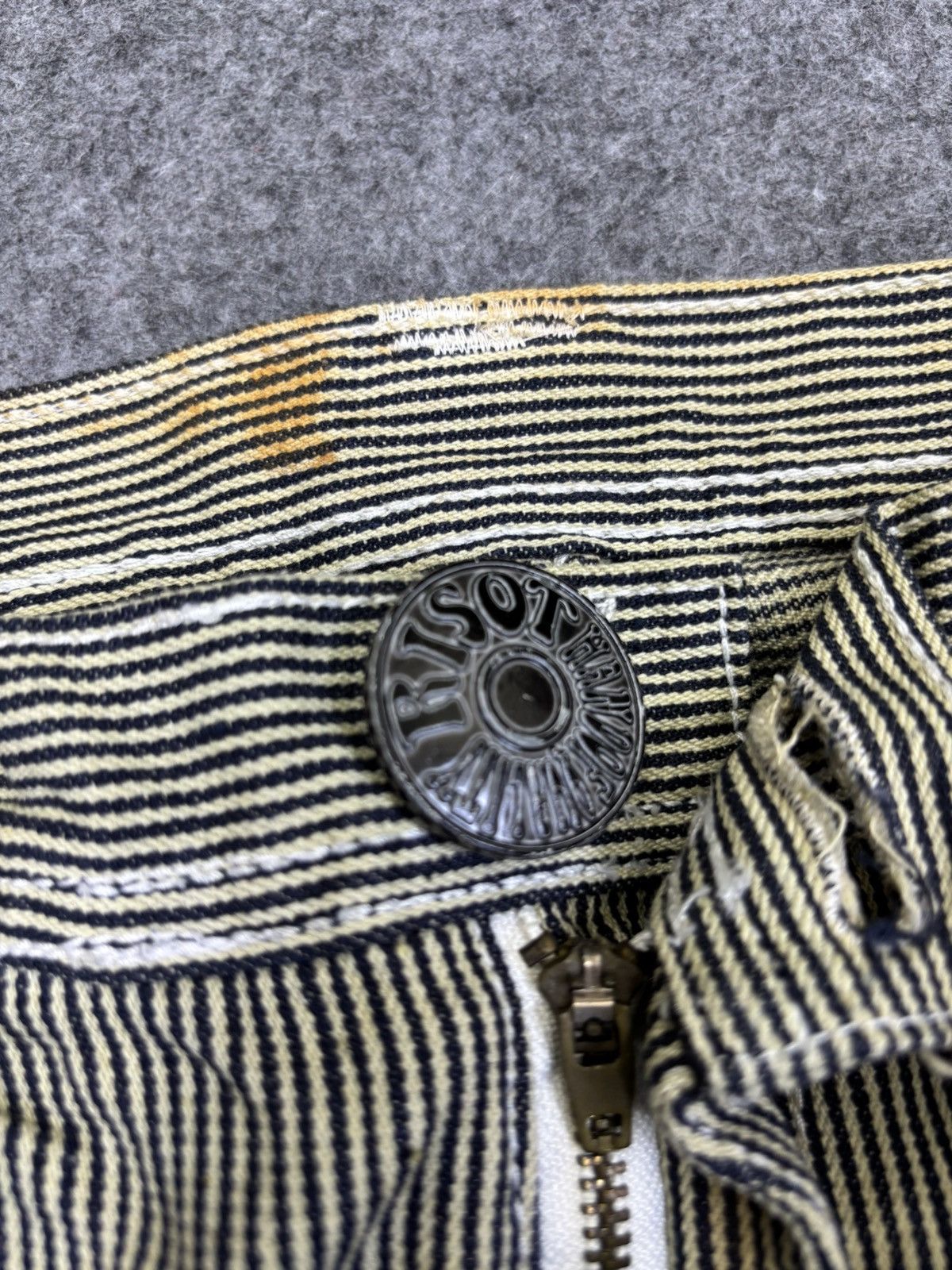 Seditionaries 💥Flare💥Risot Hickory Boro Distressed Multipocket Pant F719 Size US 31 - 15 Thumbnail