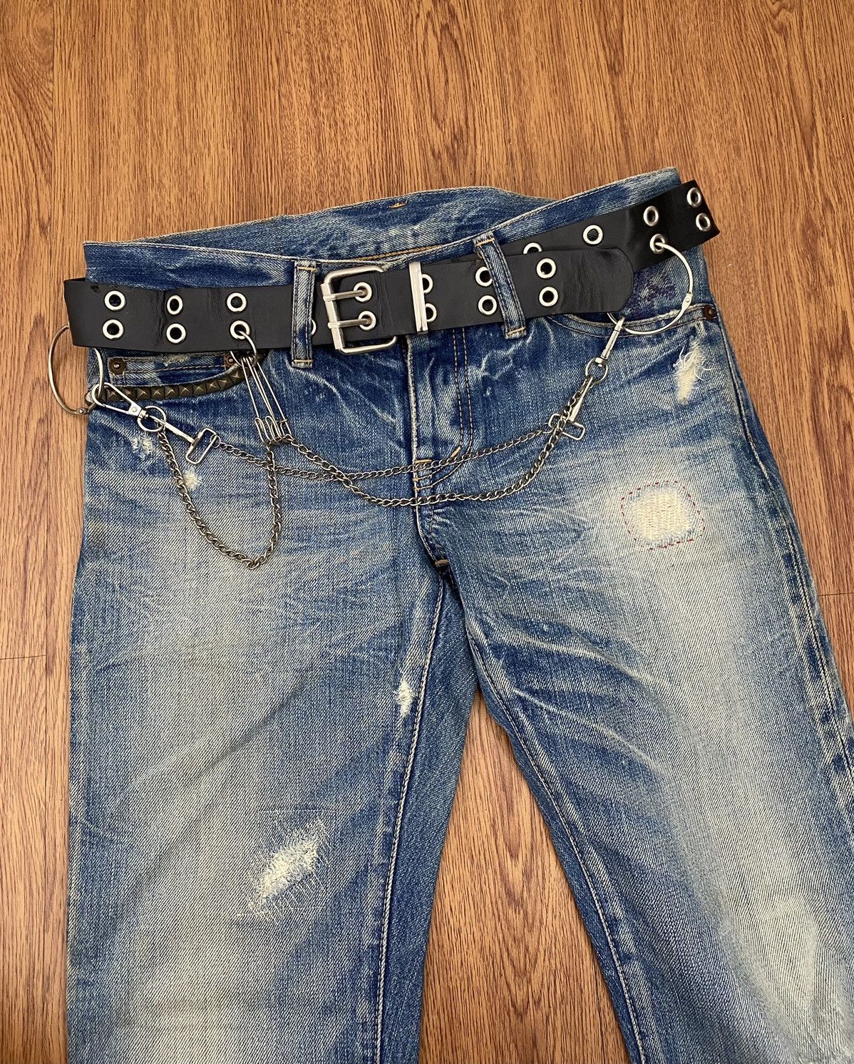 If Six Was Nine × Japanese Brand × Le Grande Bleu (L.G.B.) Punk belt with chain Size ONE SIZE - 2 Thumbnail