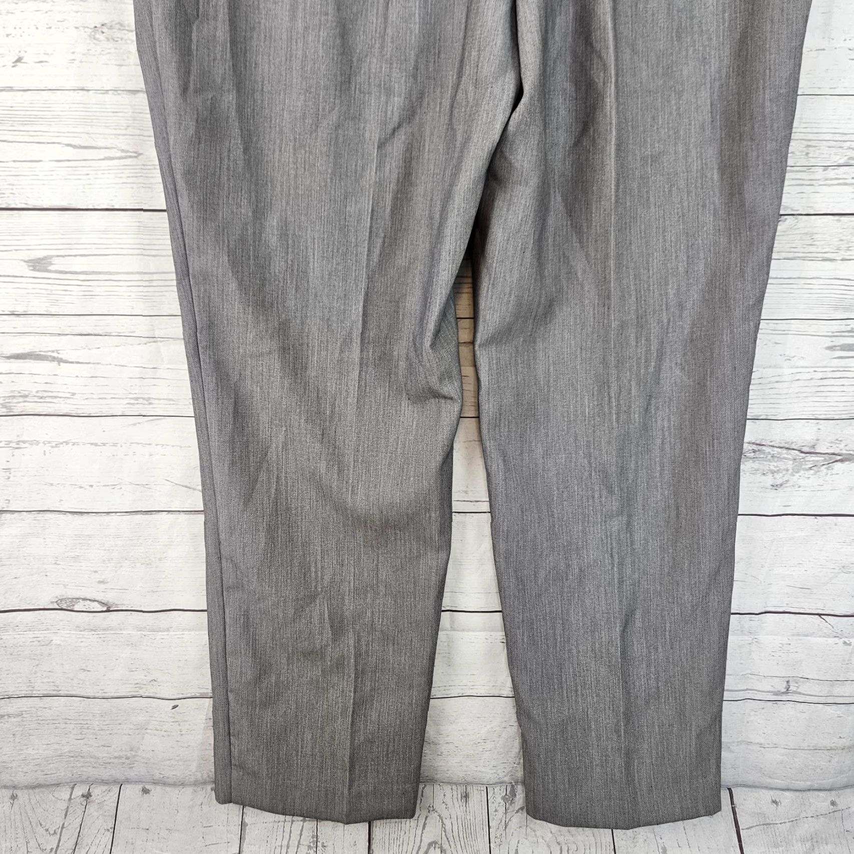 Vintage Investments Womens Pants 16 Gray Straight Leg High Rise 31 Inseam Dress Pants Vintage No N/A Size 38" / US 16 / IT 52 - 5 Thumbnail