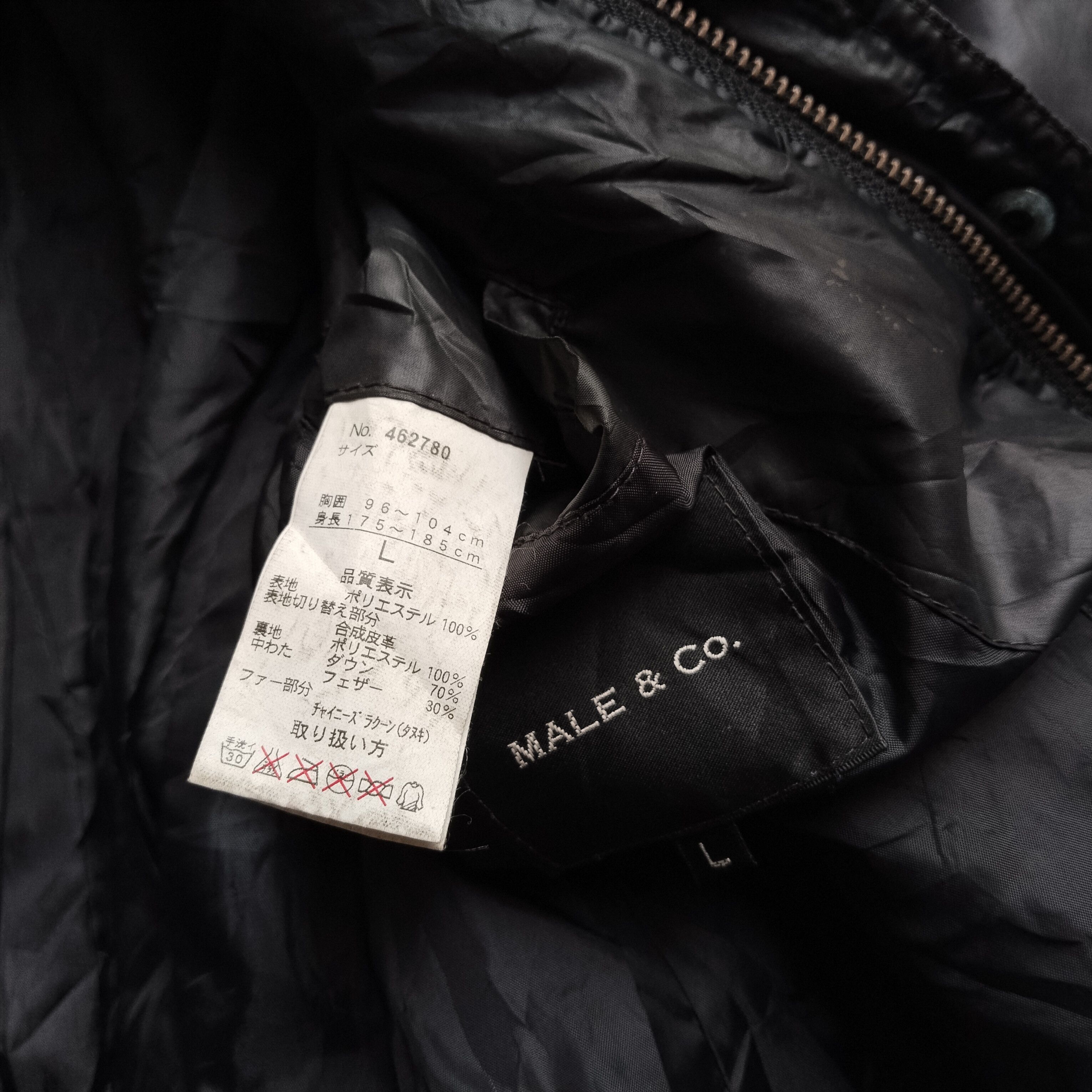14th Addiction Male & Co vkei style leather trim puffer bikers jacket Size US L / EU 52-54 / 3 - 5 Thumbnail