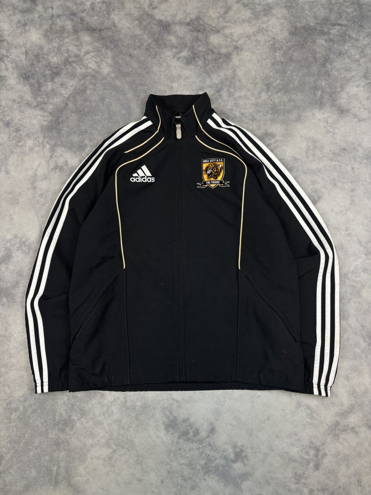 Adidas × Vintage Vintage Adidas Blokecore Light Jacket hull city the tigers Size US M / EU 48-50 / 2 - 1 Thumbnail