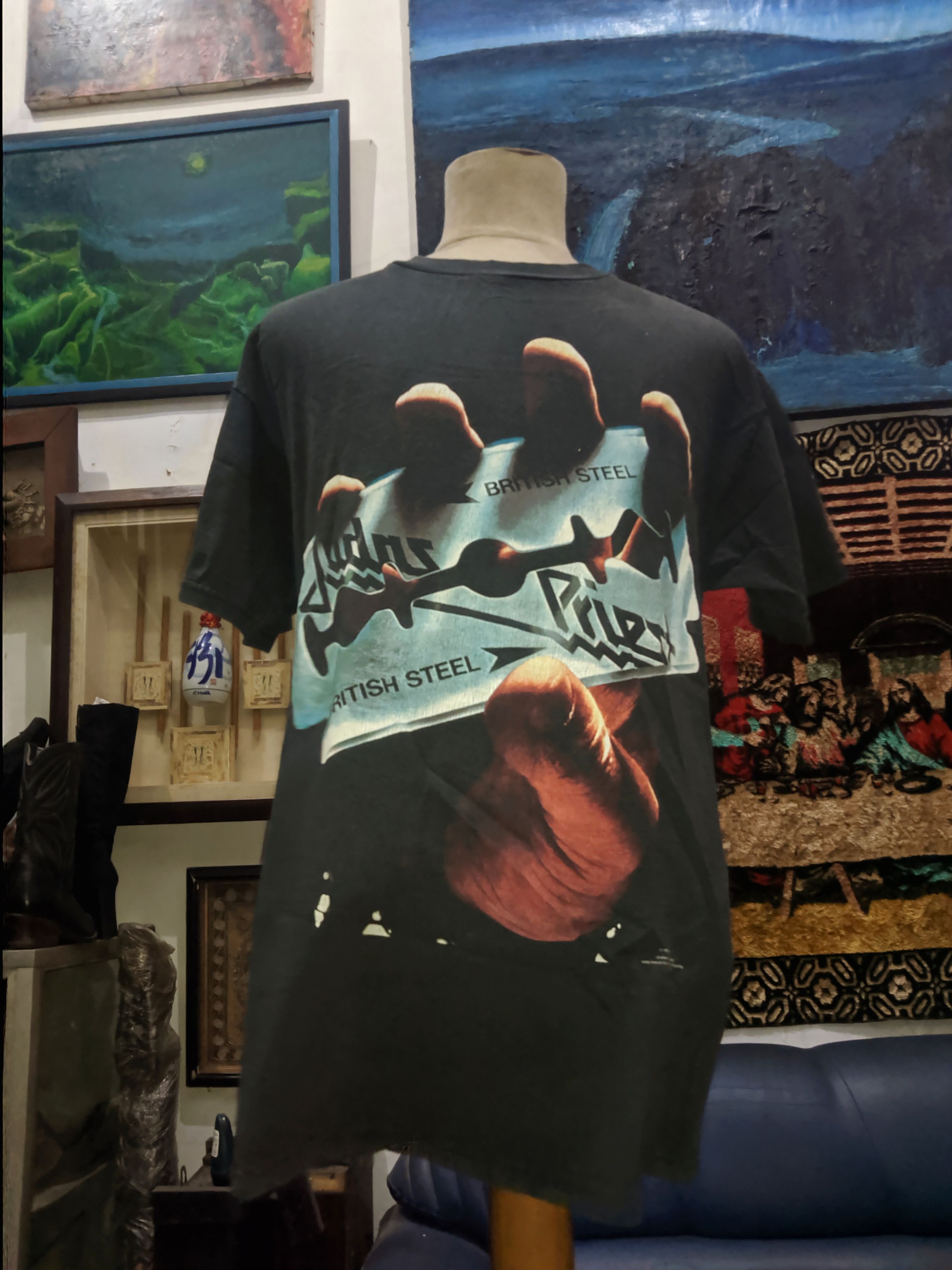 Band Tees Judas Priest Iron Maiden U2 The Cure Madonna Napalm Death Size US L / EU 52-54 / 3 - 1 Thumbnail