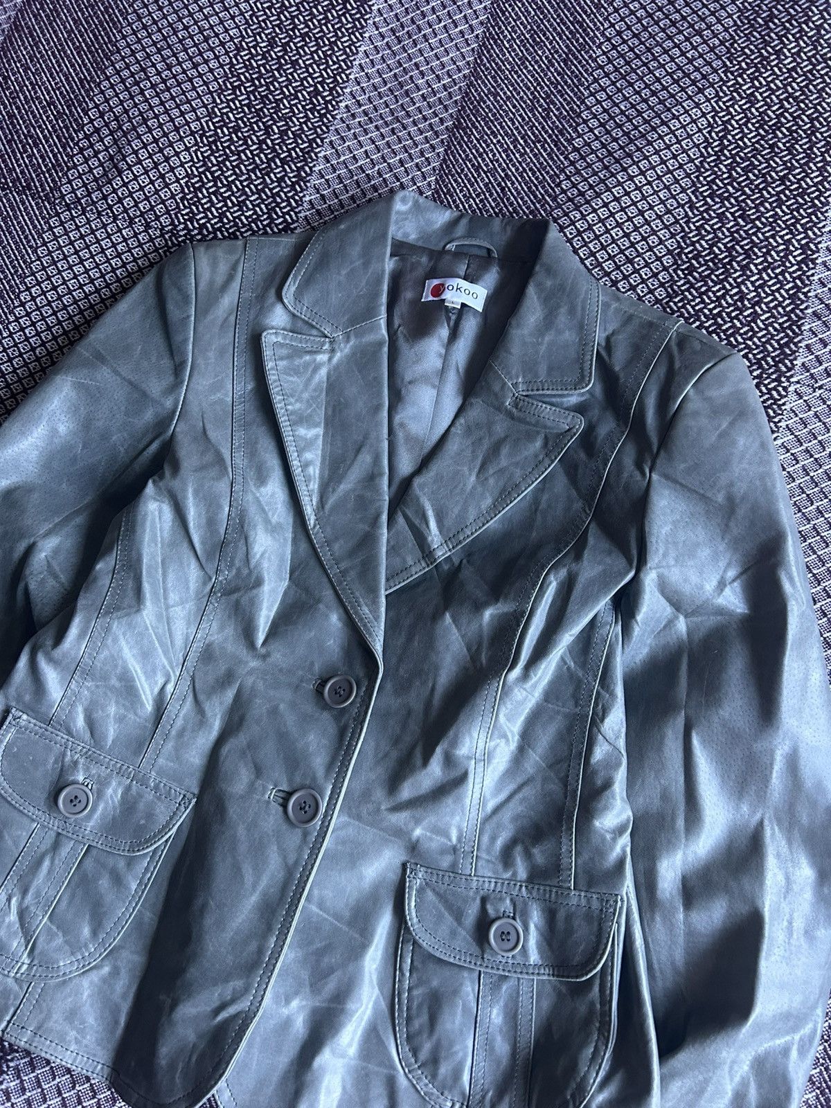 Genuine Leather Vintage Yokoo Real Leather Jacket Japanese Style Size Large Size L / US 10 / IT 46 - 5 Thumbnail